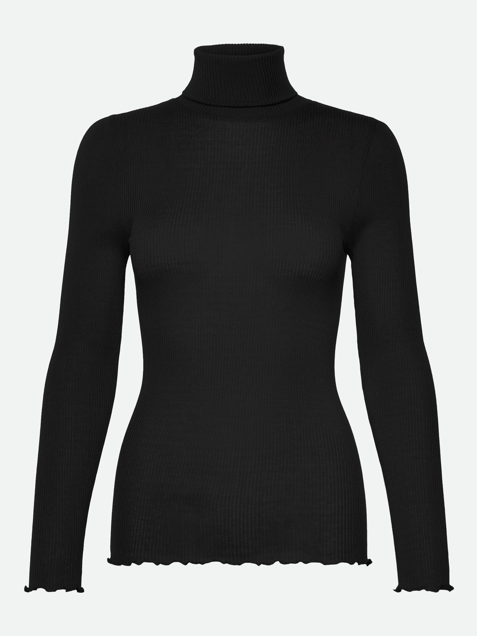 RMWBalta Modal Roll-neck T-shirt T-SHIRT LS Rosemunde Woman XS black
