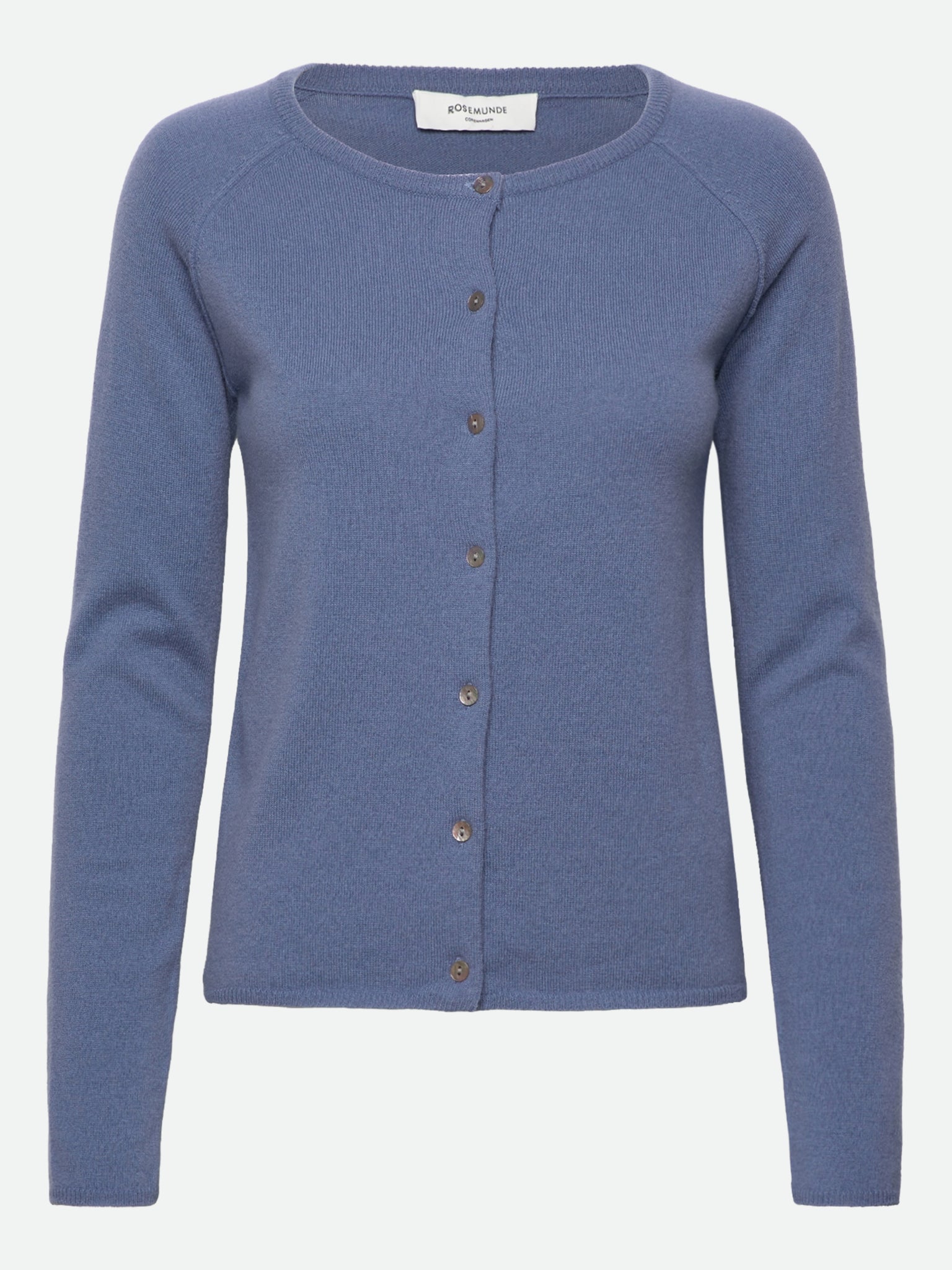 RWLaica kasjmier vest met lange mouwen, ronde hals en raglanmouwen
