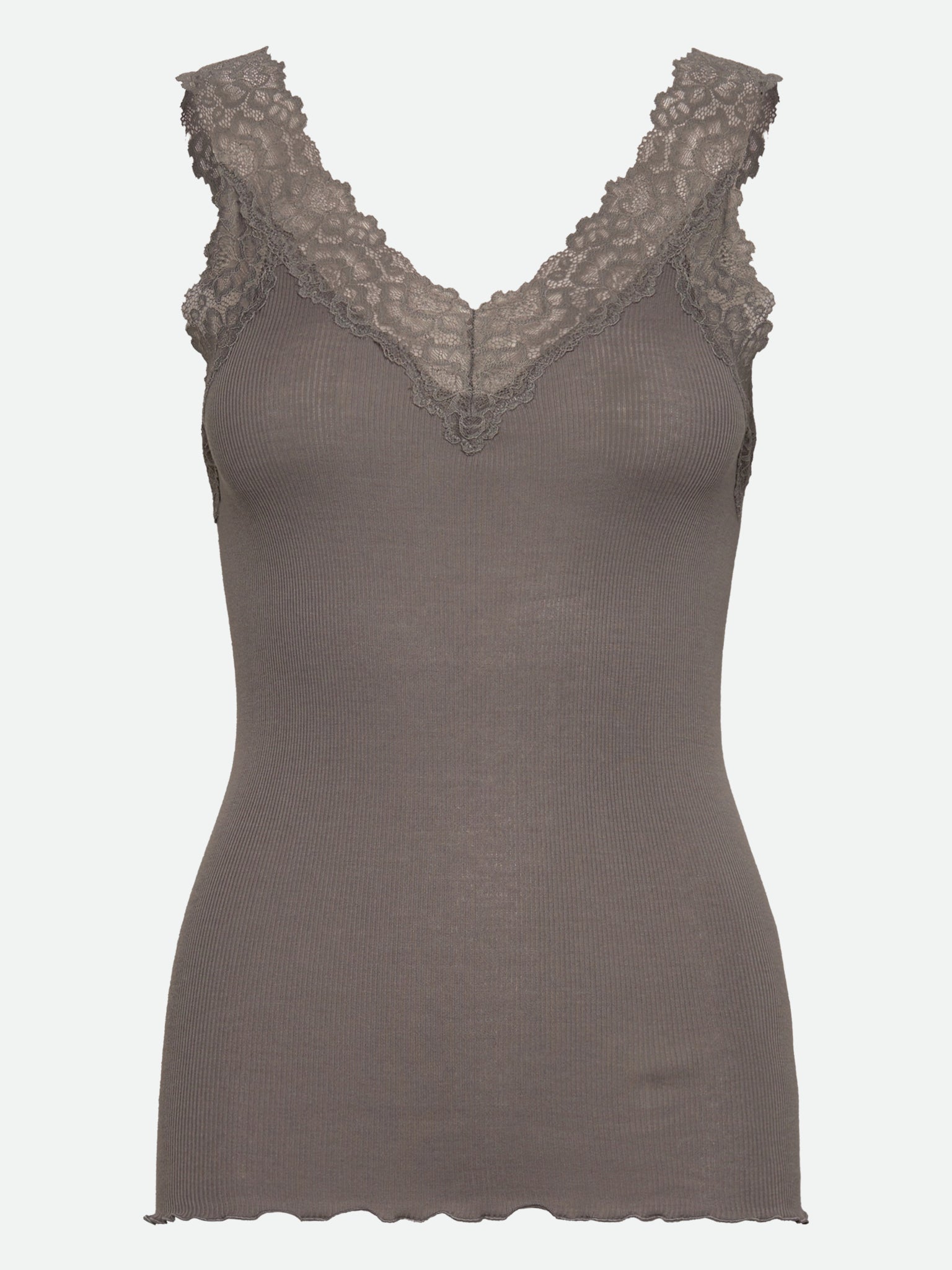 RWBernadine Organic Cotton SL Lace Top Top Rosemunde Woman XL december sky