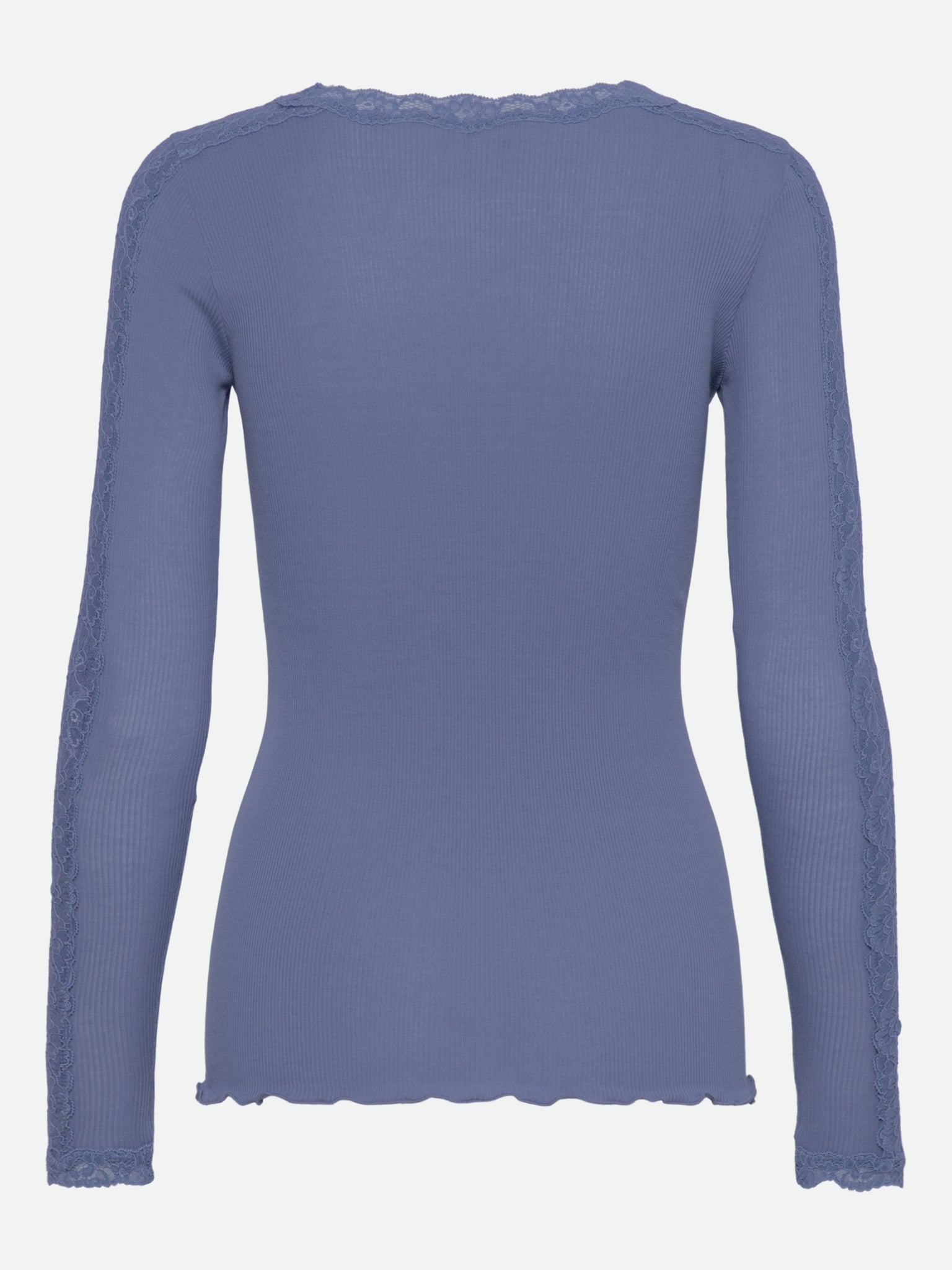 RWBernadine Organic Long Sleeve O-neck Lace T-shirt T-SHIRT LS Rosemunde Woman