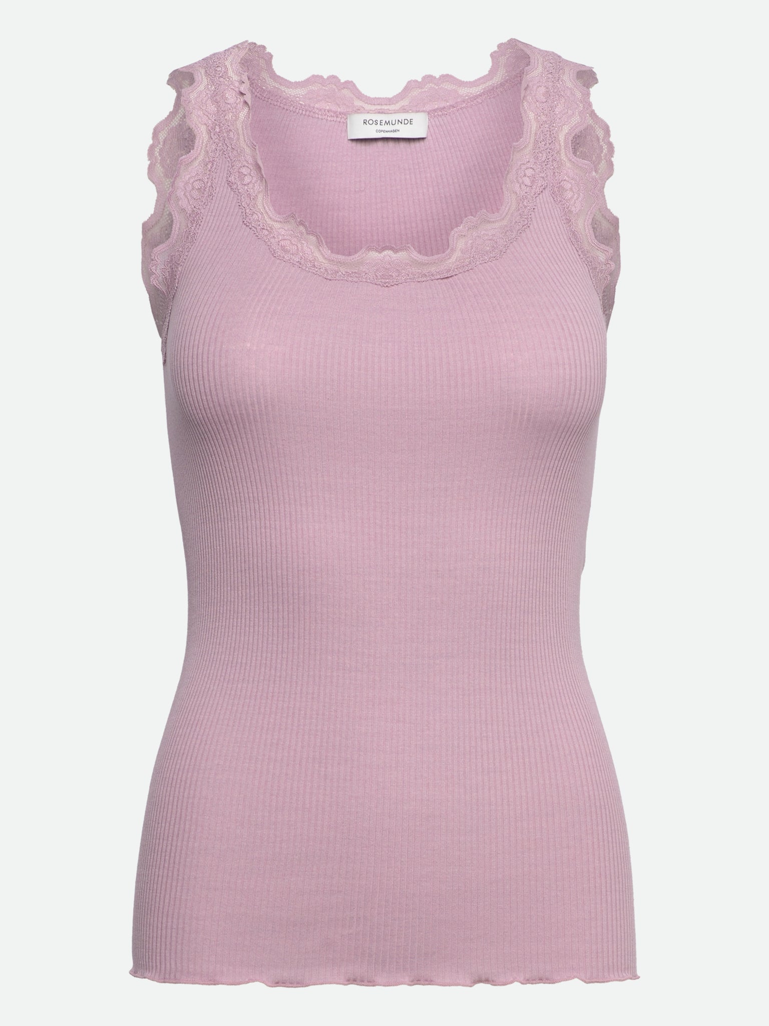 RWBabette Silk SL U-neck Long Lace Top