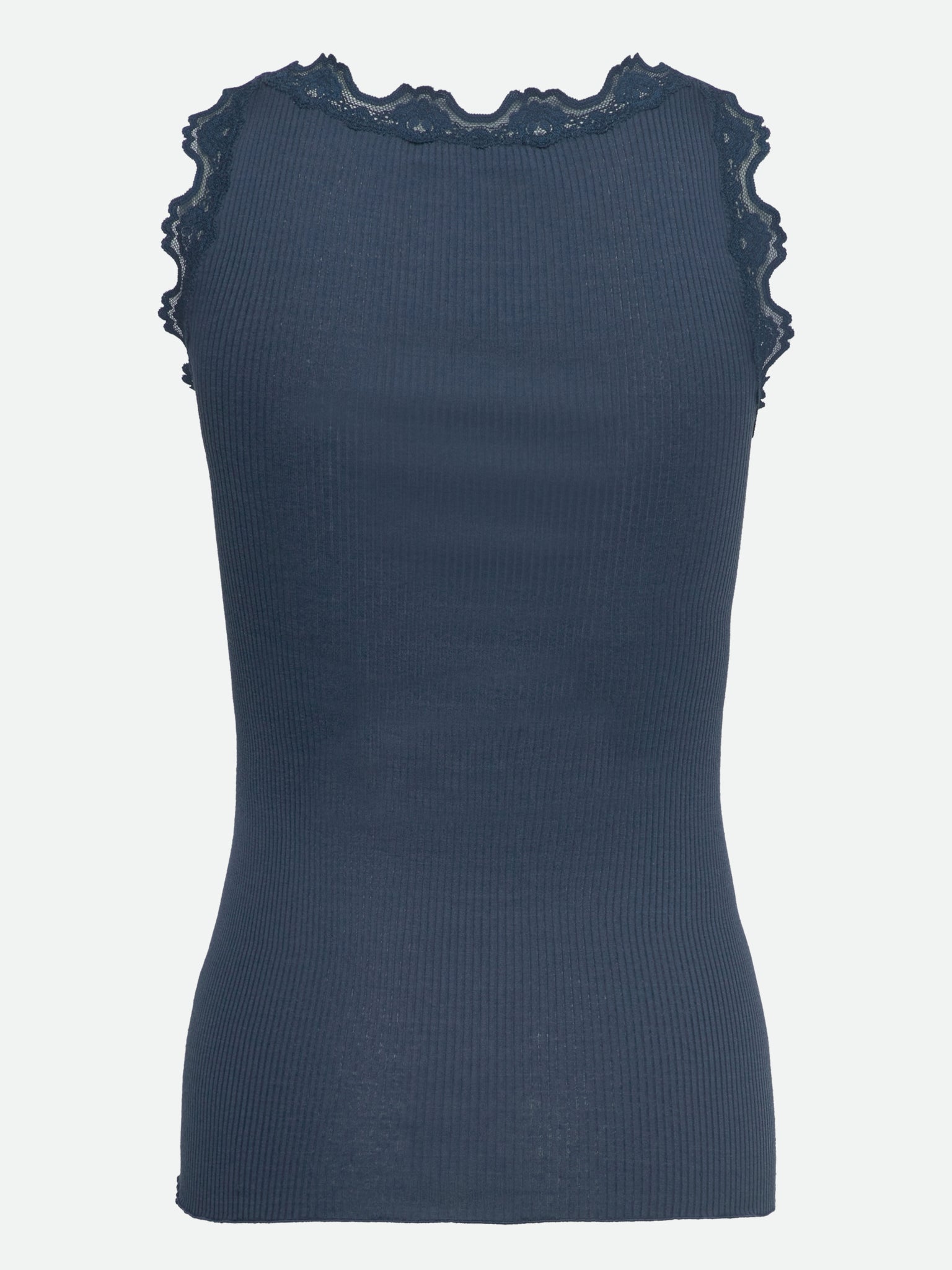 RWBabette Silk SL U-neck Long Lace Top