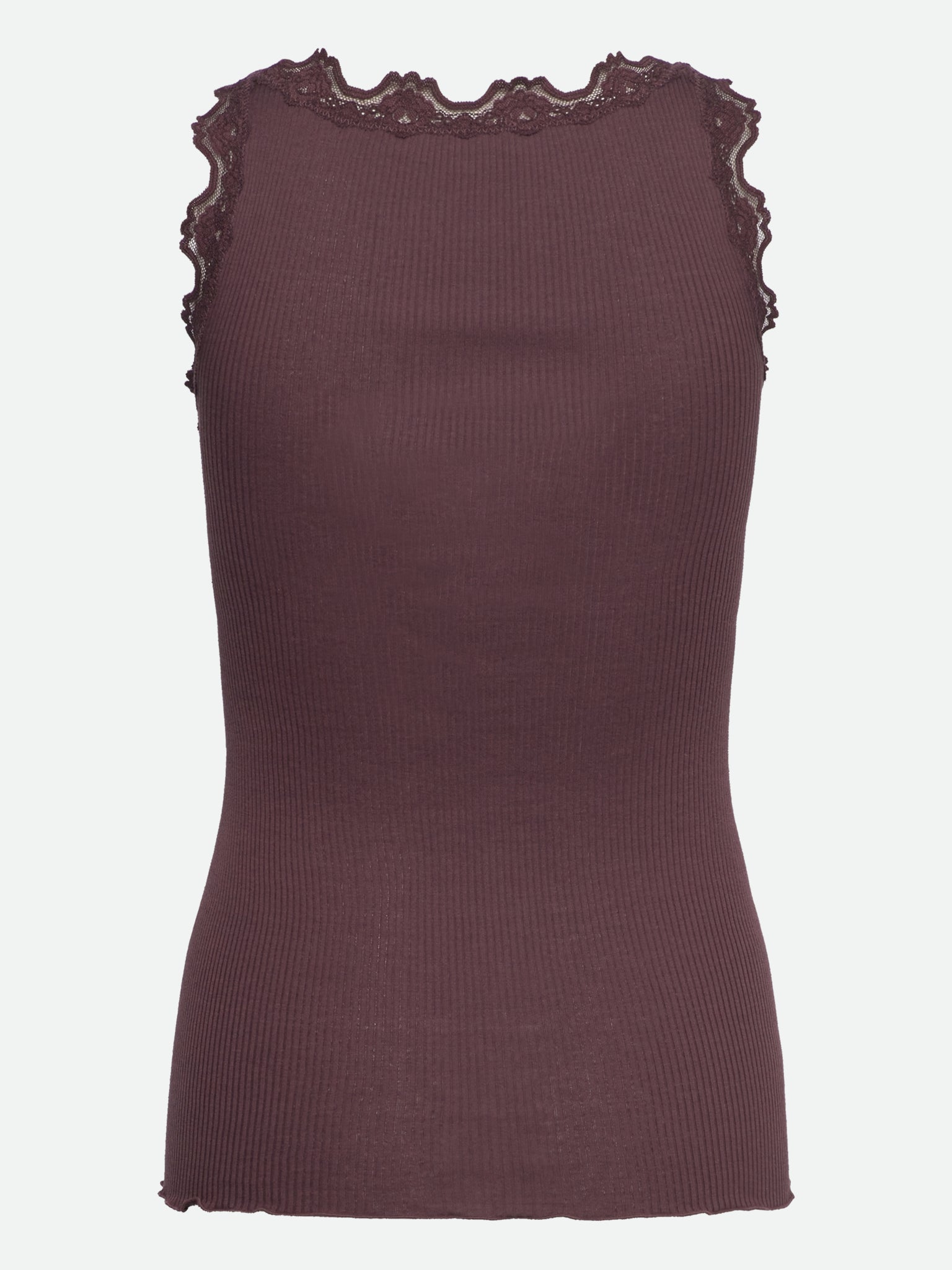 RWBabette Silk SL U-neck Long Lace Top