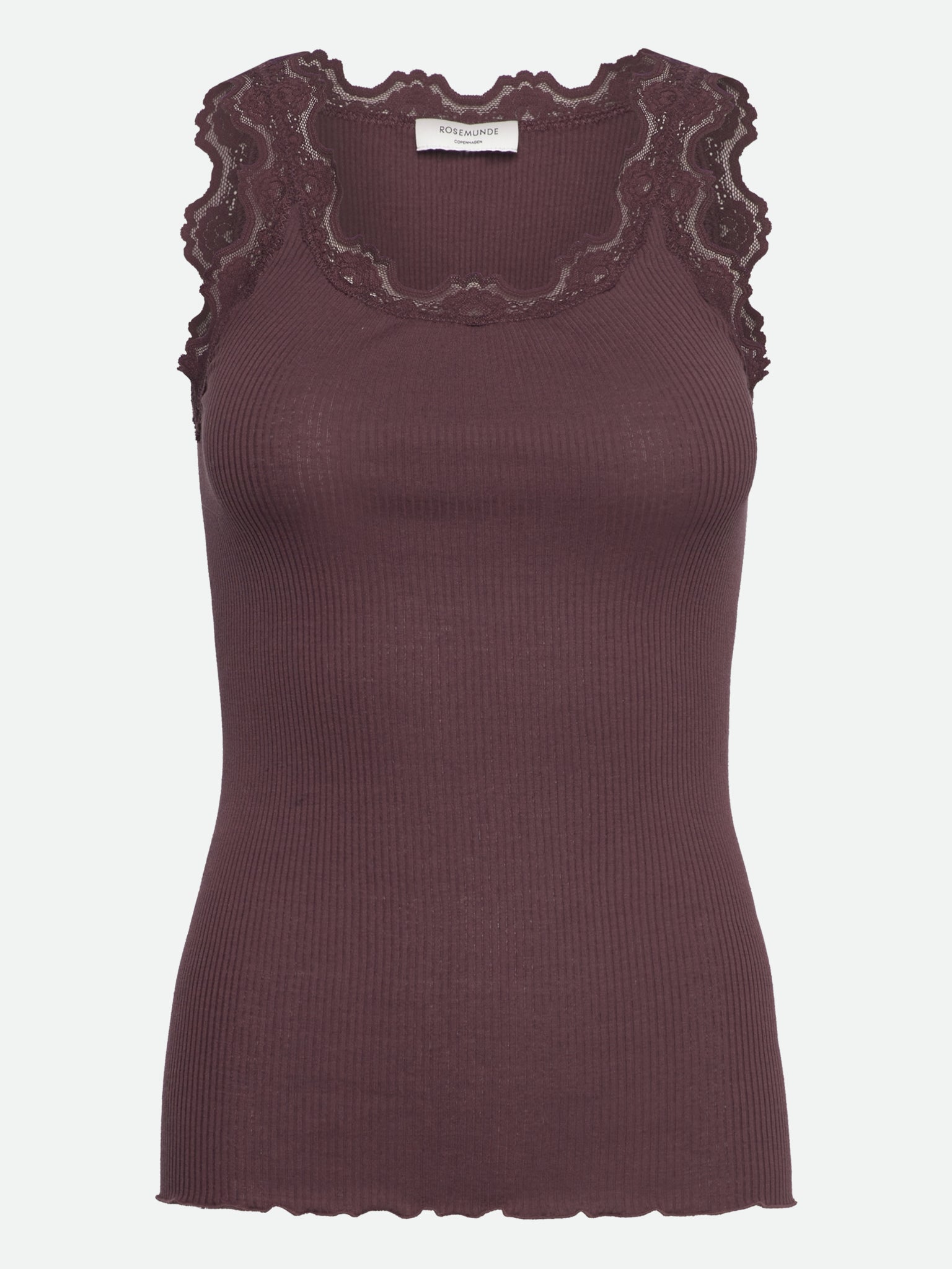 RWBabette Silk SL U-neck Long Lace Top