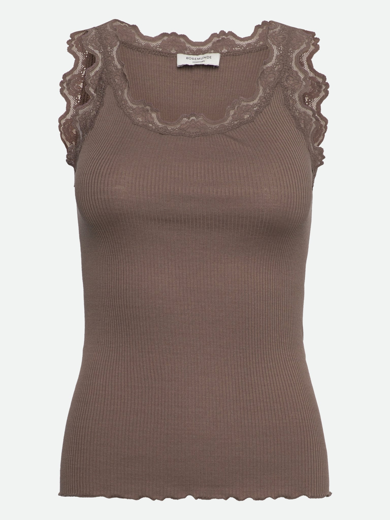 RWBabette Silk SL U-neck Long Lace Top TOP Rosemunde Woman