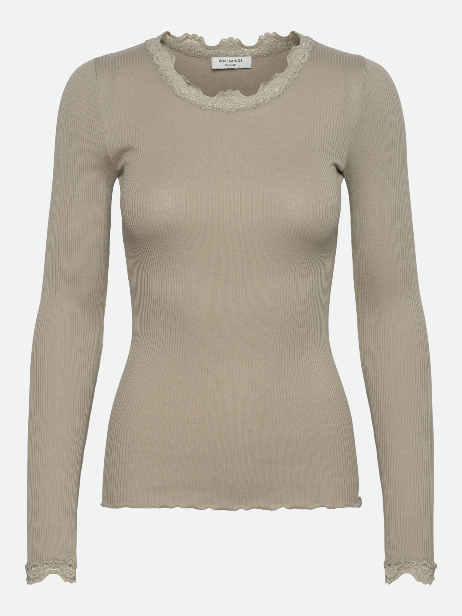 RWBabette Silk LS Lace T-shirt T-shirt Rosemunde Woman S abbey stone