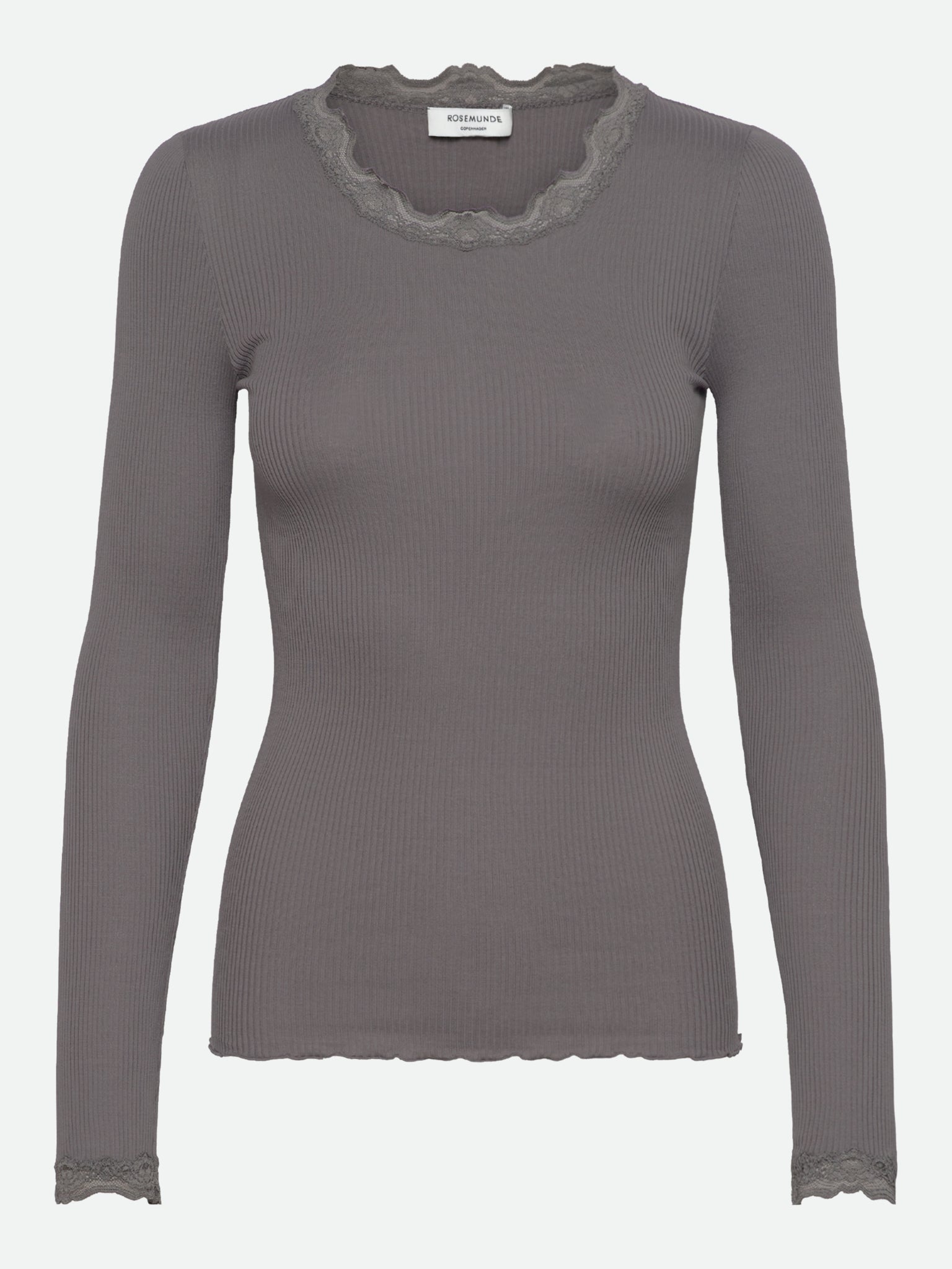 RWBabette Silk LS Lace T-shirt T-shirt Rosemunde Woman XS december sky