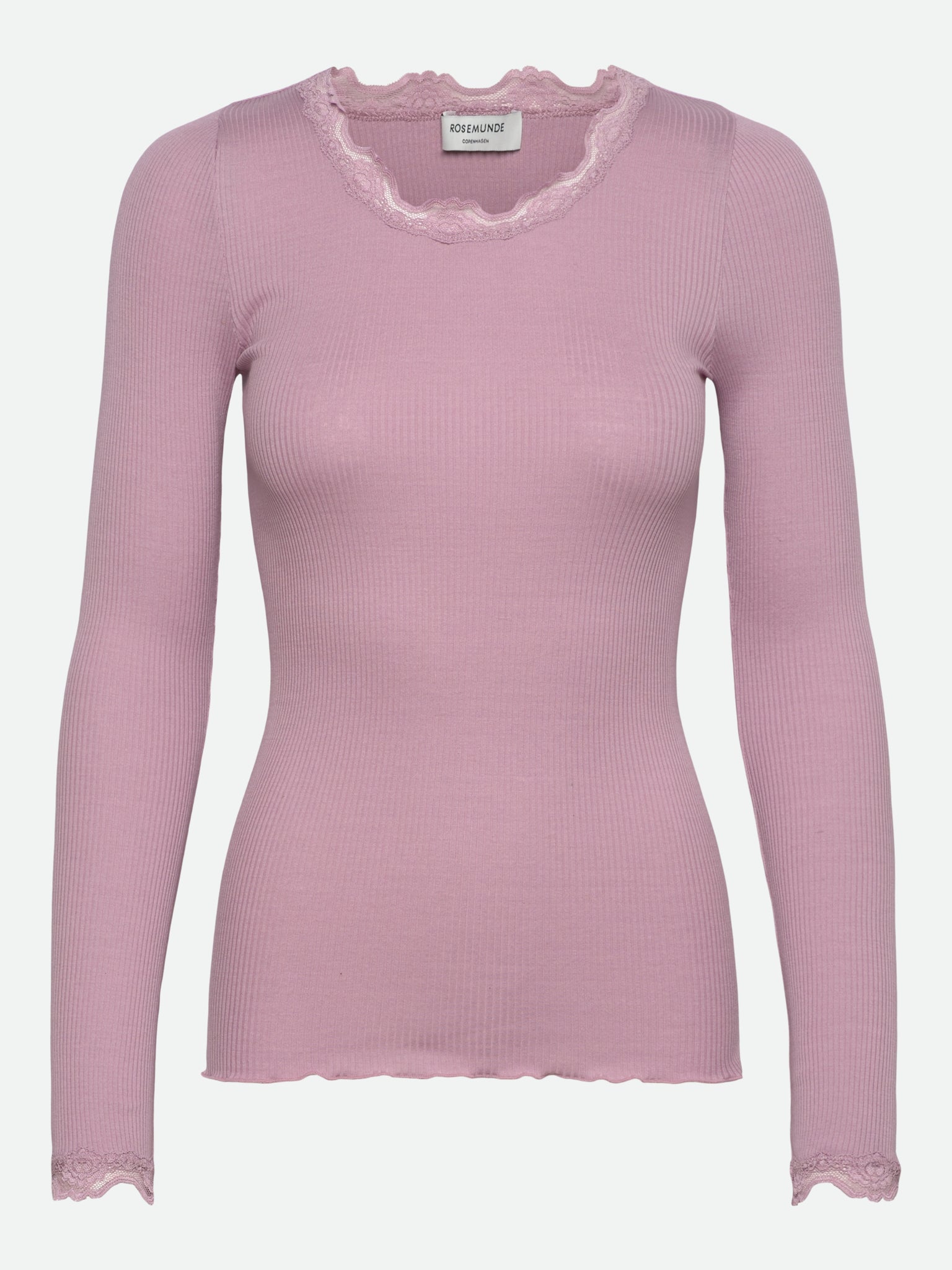 RWBabette Silk LS Lace T-shirt T-shirt Rosemunde Woman XS dawn pink