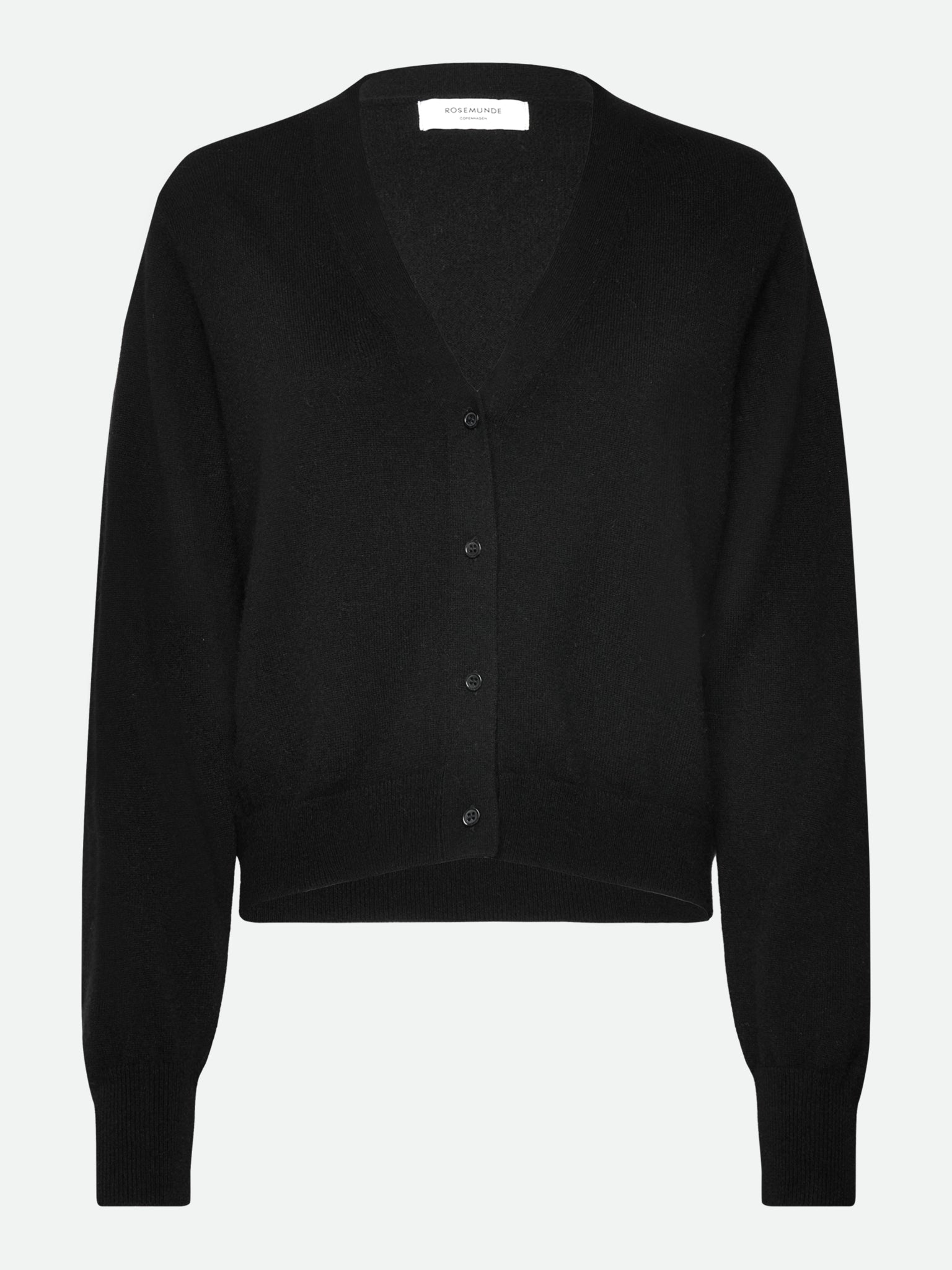 RWCoco Cashmere LS V-neck Cardigan CARDIGAN Rosemunde Woman XS black