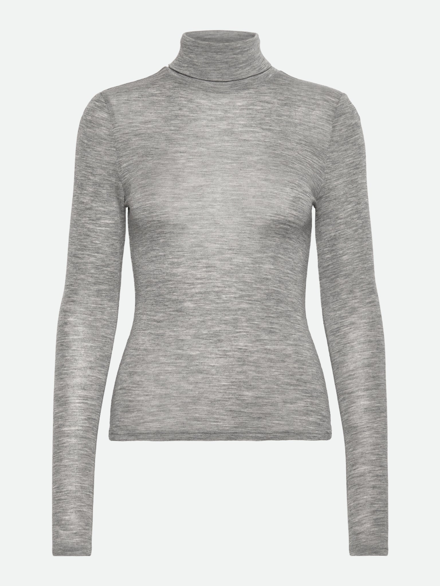 RWSara Cashmere Blend LS Roll-neck T-shirt T-SHIRT LS Rosemunde Woman XS light grey melange