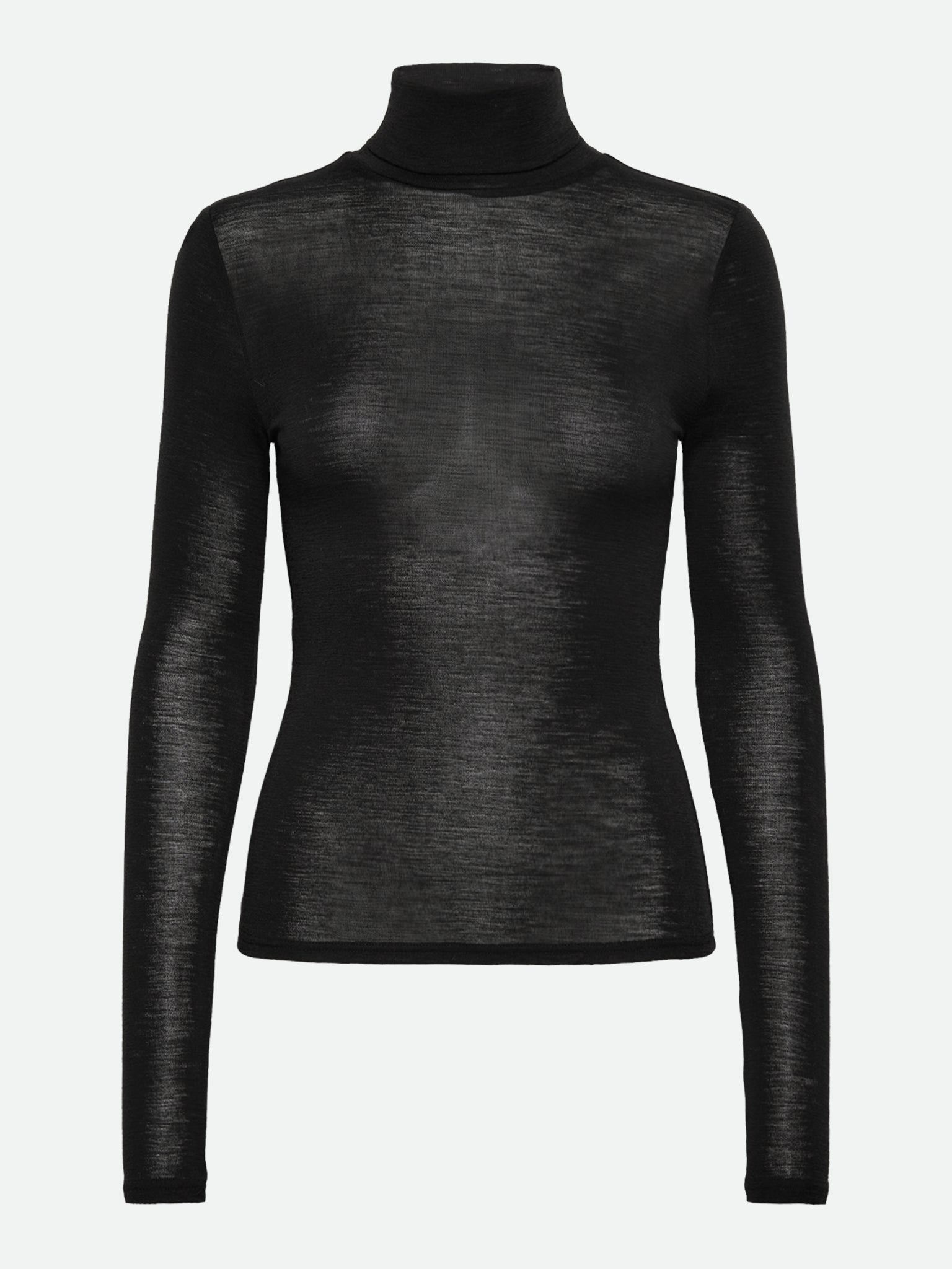 RWSara Cashmere Blend LS Roll-neck T-shirt T-SHIRT LS Rosemunde Woman XS black