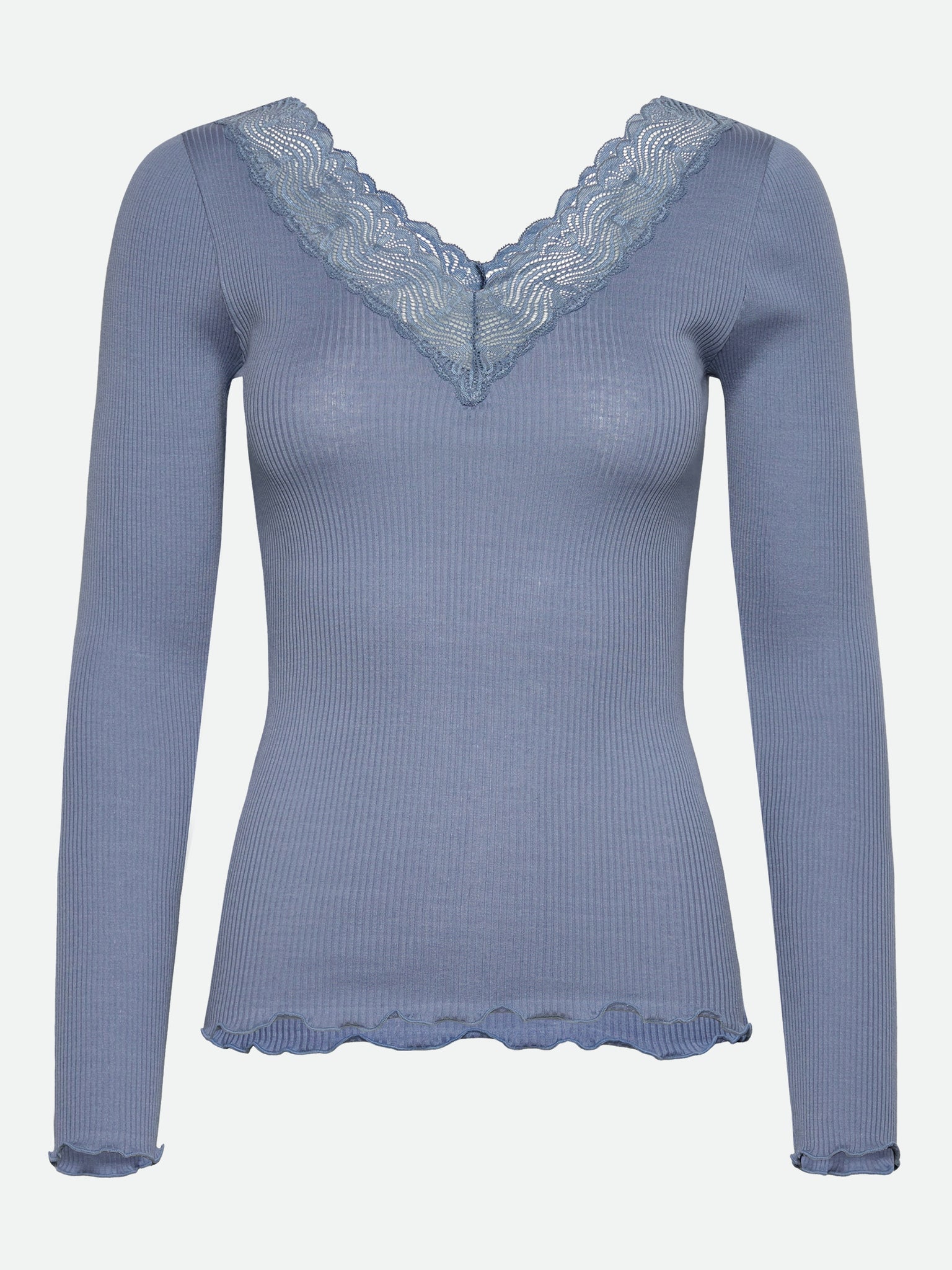 RWBeatha Silk LS V-neck T-shirt T-SHIRT LS Rosemunde XS infinity