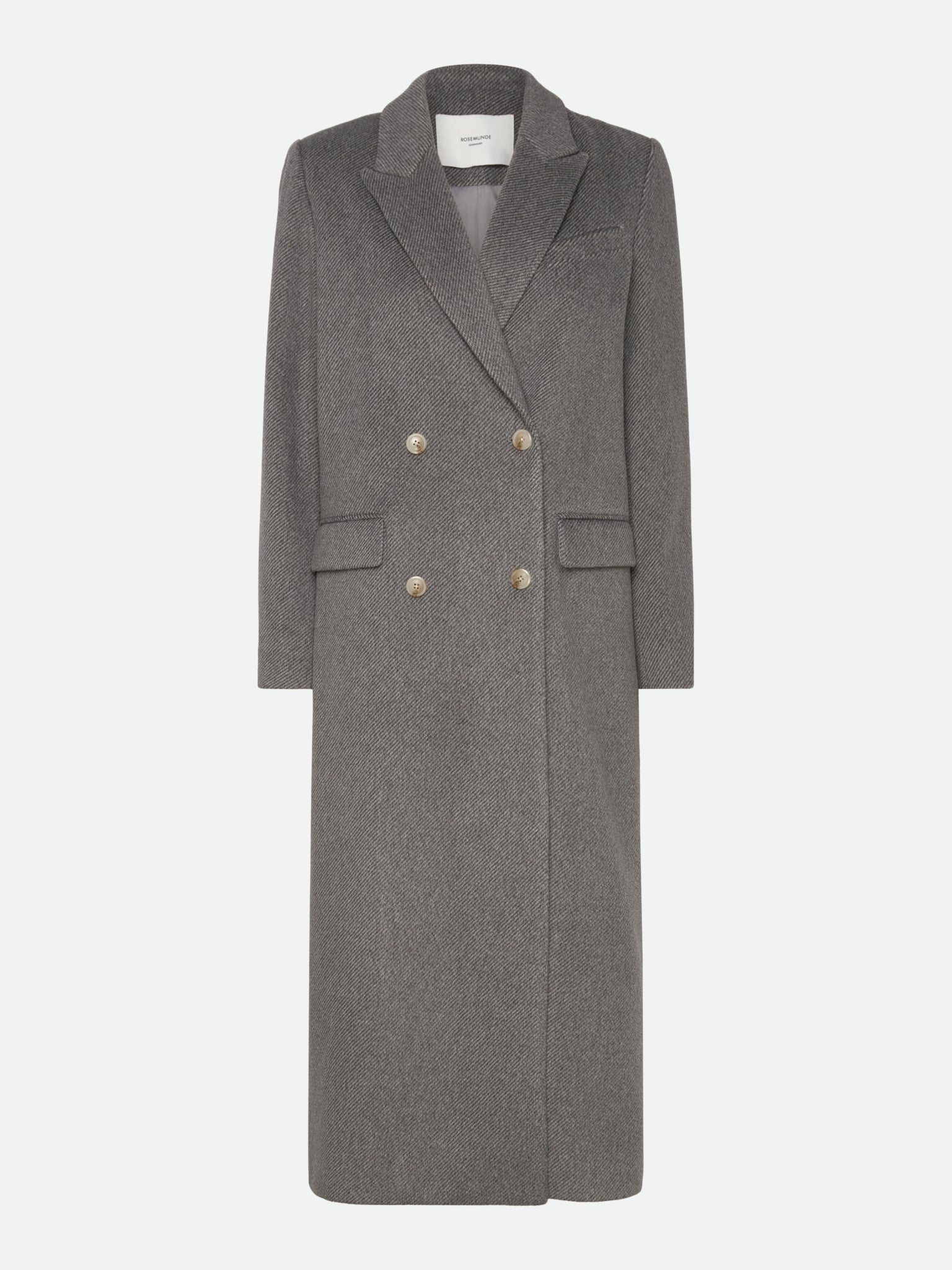 RWTova LS Long Coat COAT Rosemunde Woman 34 light grey melange