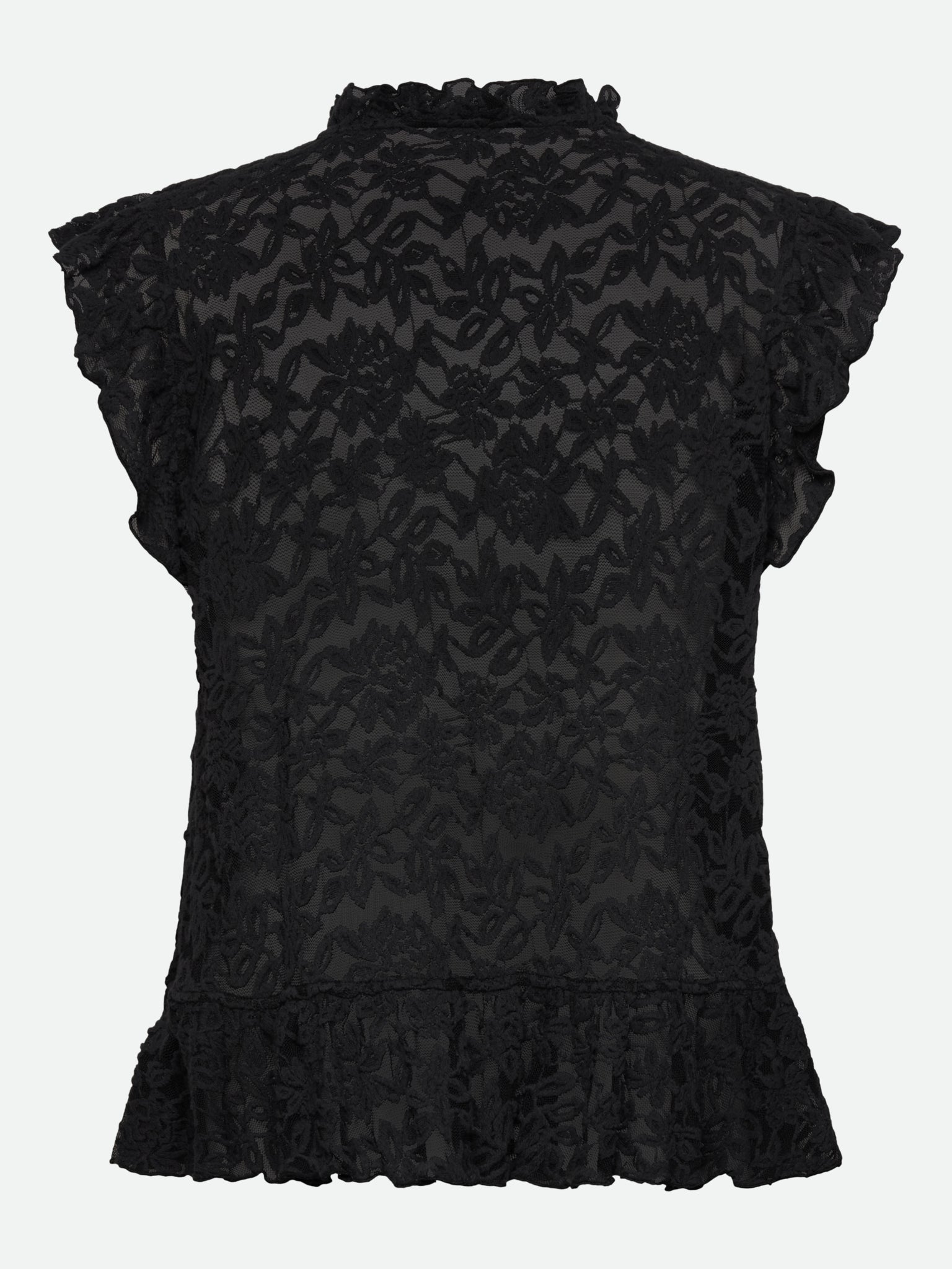 RWDelicia Lace SL Peplum Top TOP Rosemunde Woman