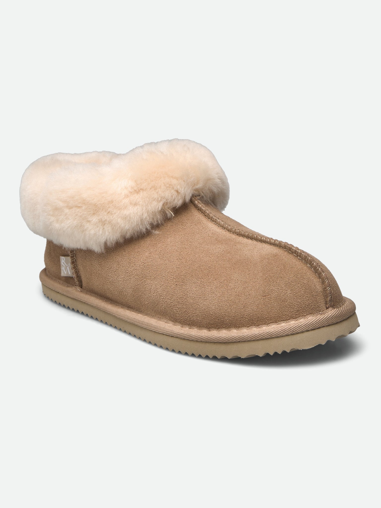 RHEvelyn Leather Closed Ankle Slipper SLIPPERS Rosemunde Woman 36 Taupe