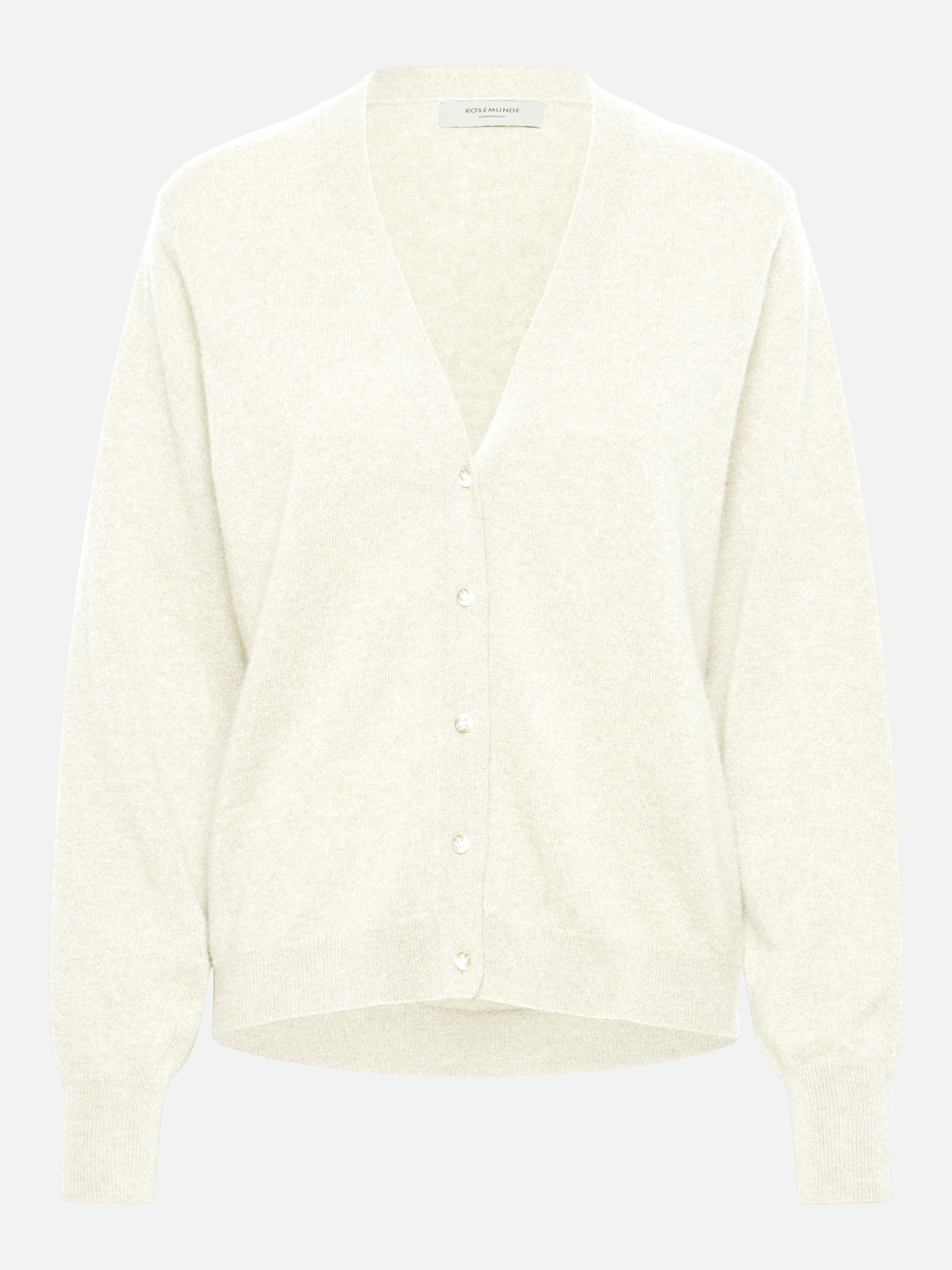 RWCoco Cashmere LS V-neck Cardigan CARDIGAN Rosemunde Woman XS ivory