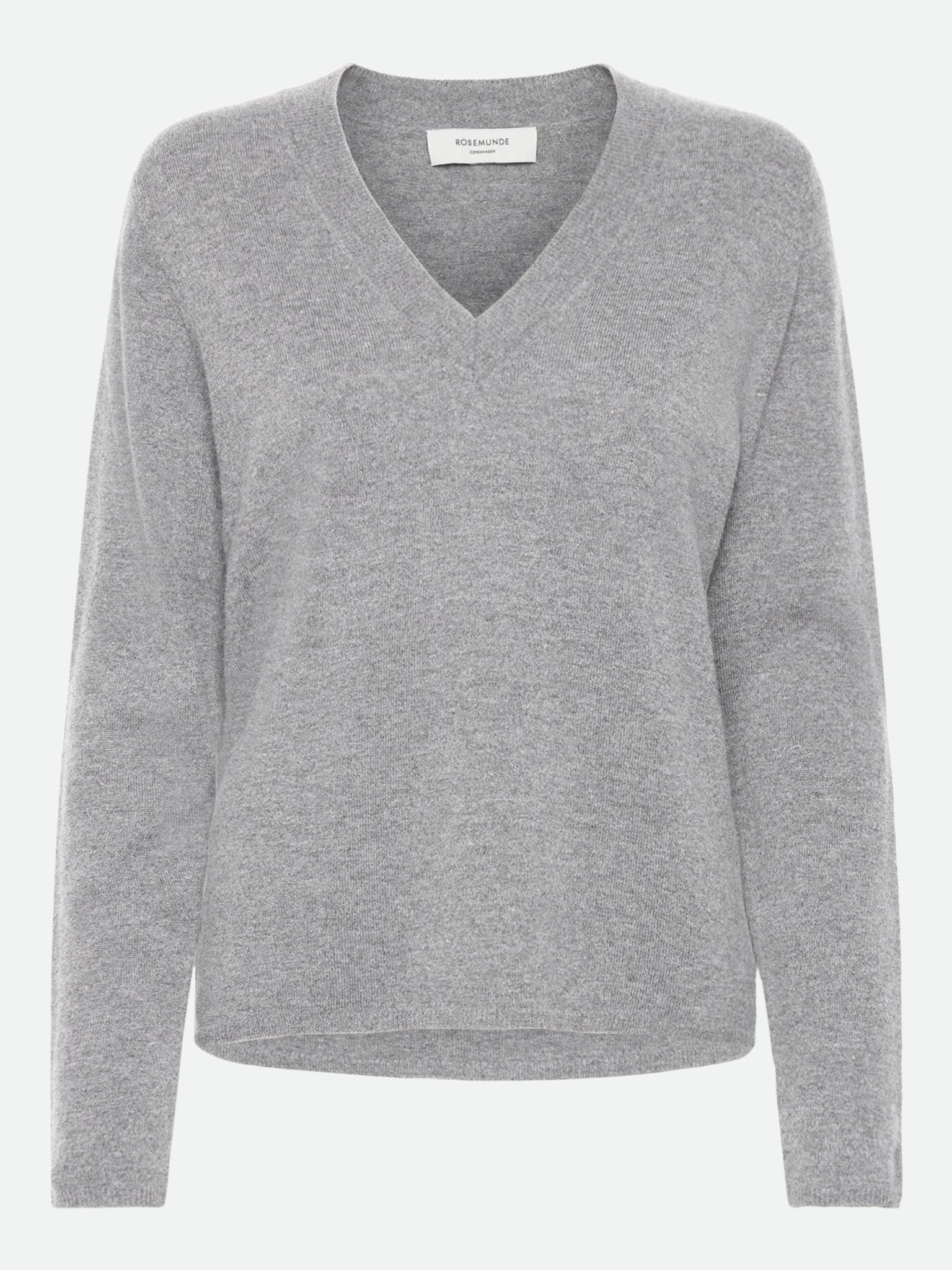 RWLaica Cashmere LS V-Neck Pullover PULLOVER Rosemunde Woman XS light grey melange