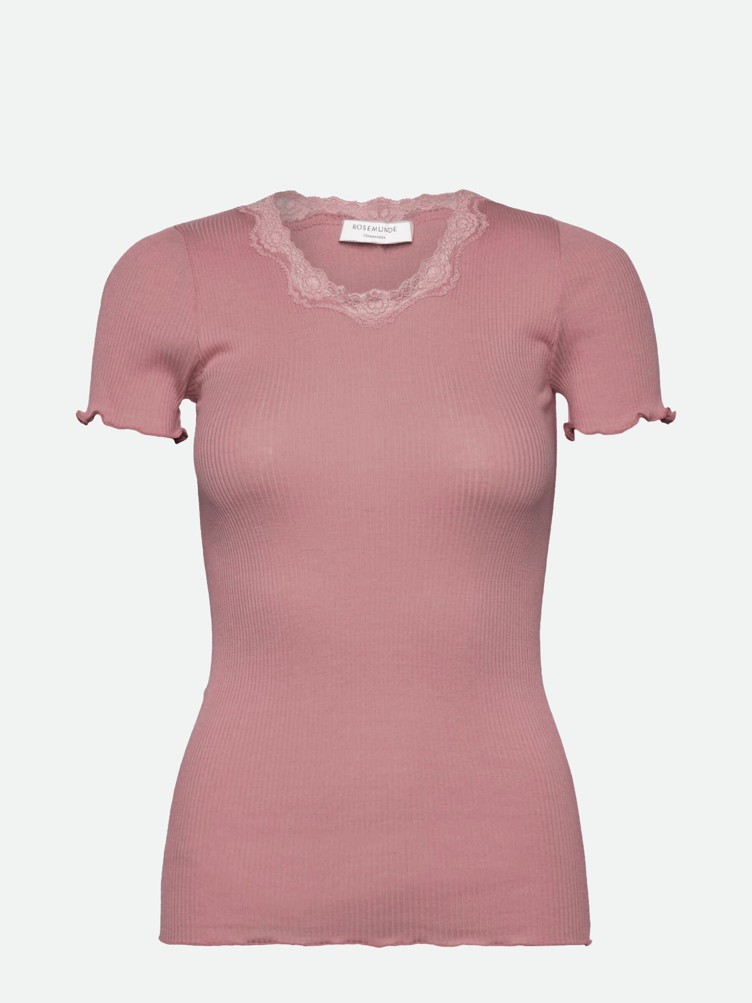 RWBeatha Silk SS Lace T-shirt T-shirt Rosemunde Woman XS woodrose