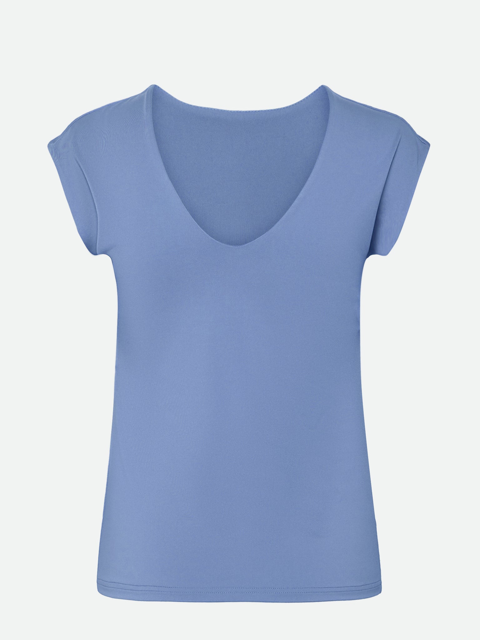 RWBillie Capsleeve V-neck top Top Rosemunde Woman 34 blue heaven