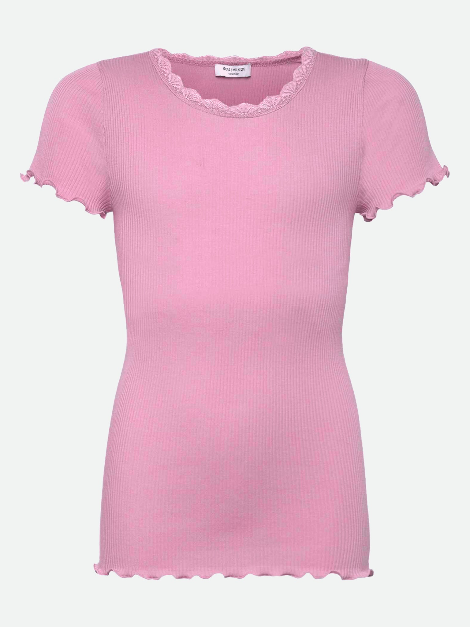 RKBalta SS Regular Lace T-shirt T-shirt Rosemunde Woman 128 prism pink