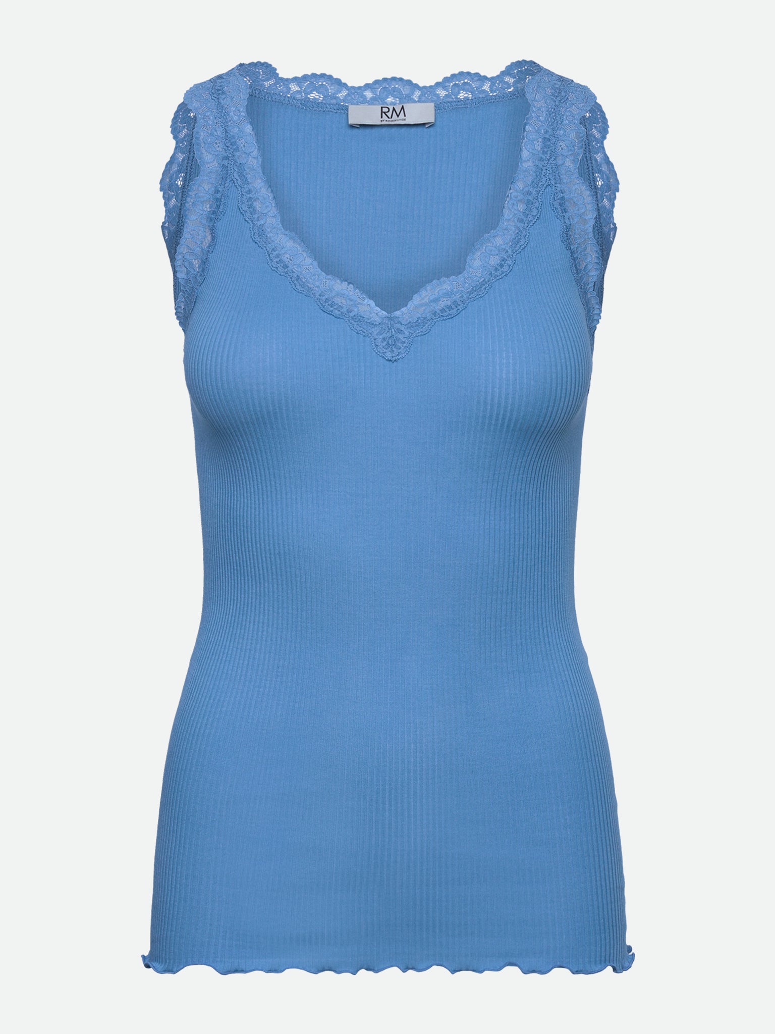 RMWBalta Modal SL V-Neck Top Top Rosemunde Woman XS azure blue