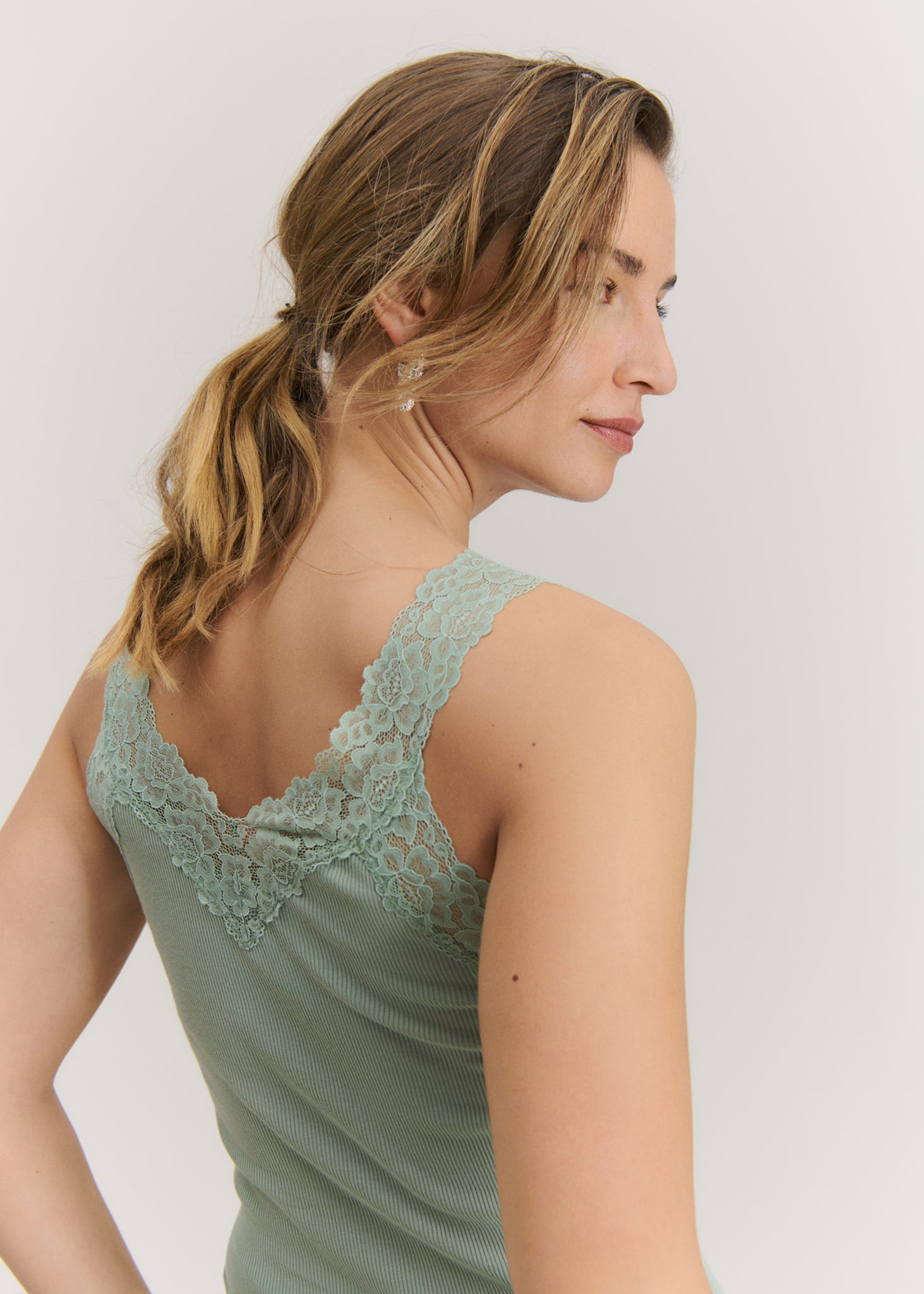 RWBernadine Organic Cotton SL Lace Top Top Rosemunde Woman