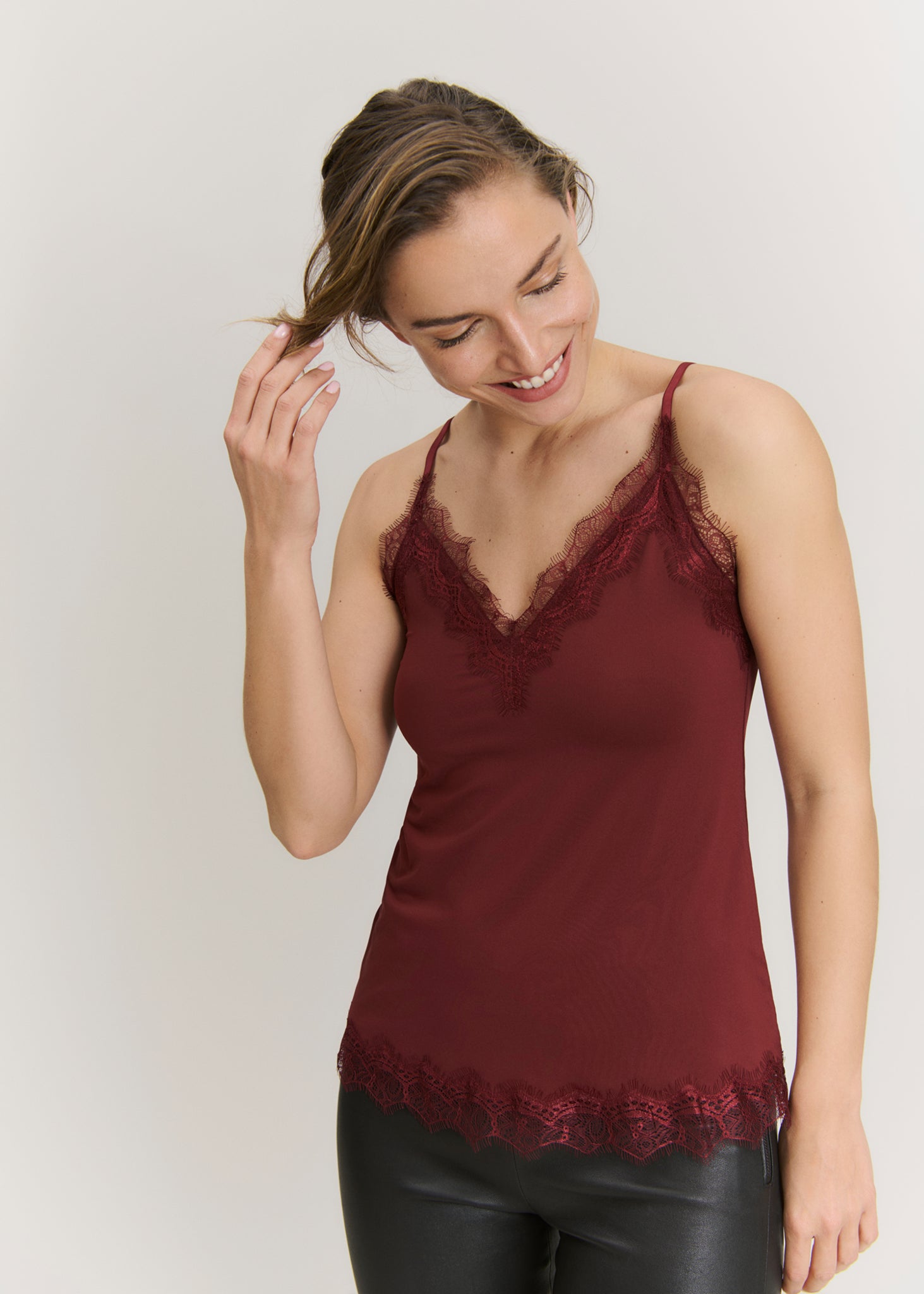 RWBillie SL Lace Strap Top TOP Rosemunde Woman