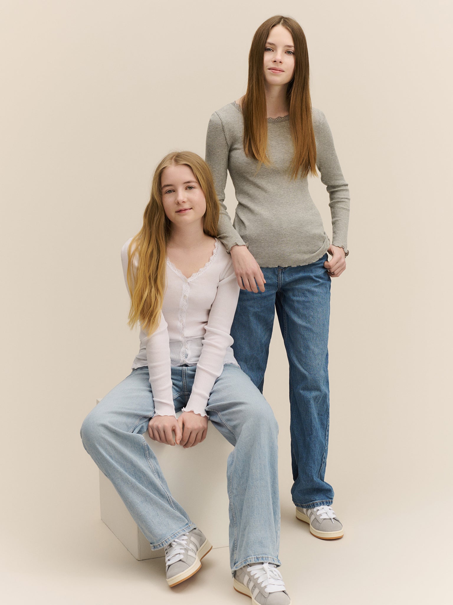 RKBalta Modal LS Lace Cardigan Cardigan Rosemunde Girls