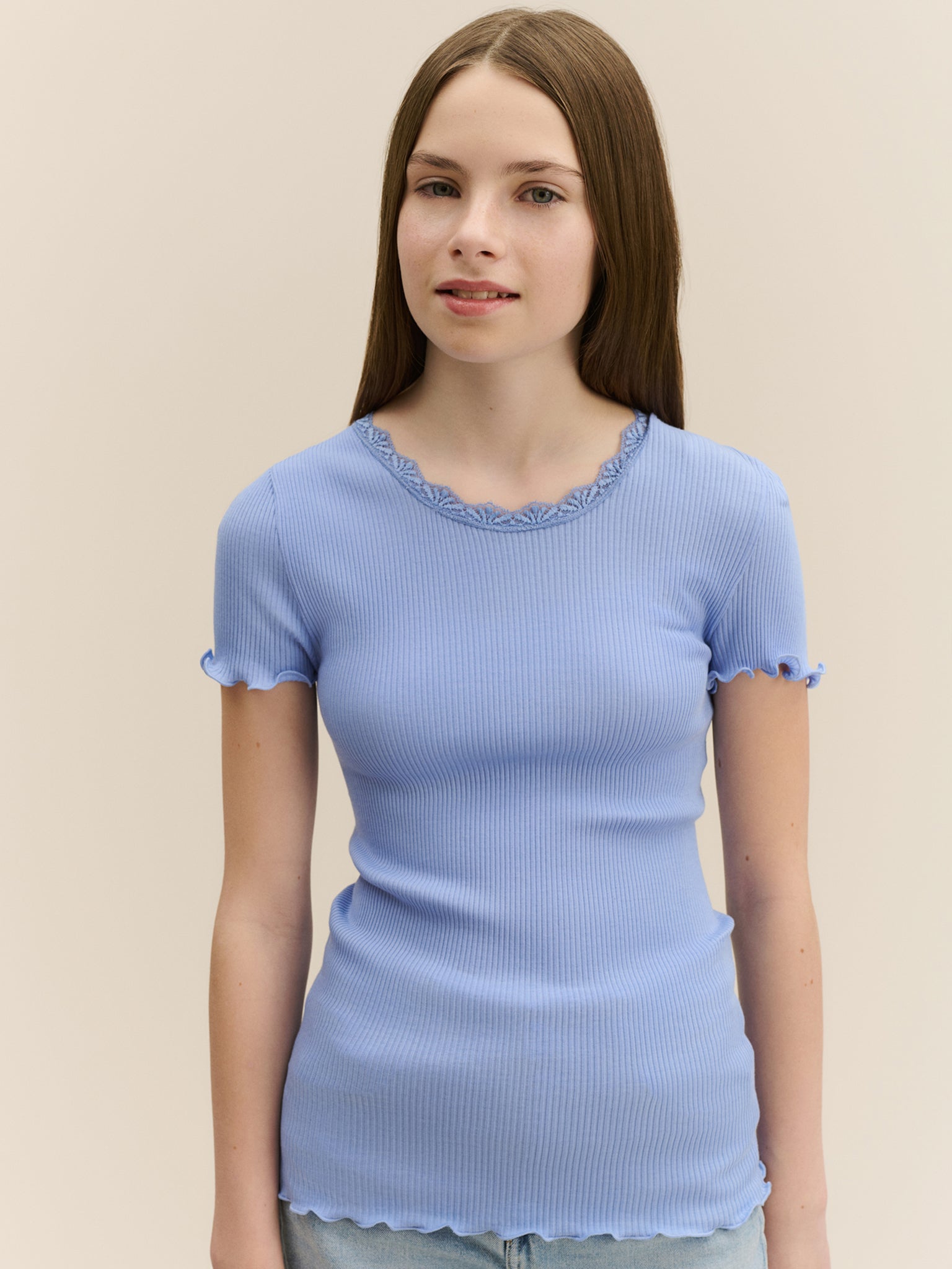 RKBalta Modal SS Lace T-shirt T-shirt Rosemunde kids