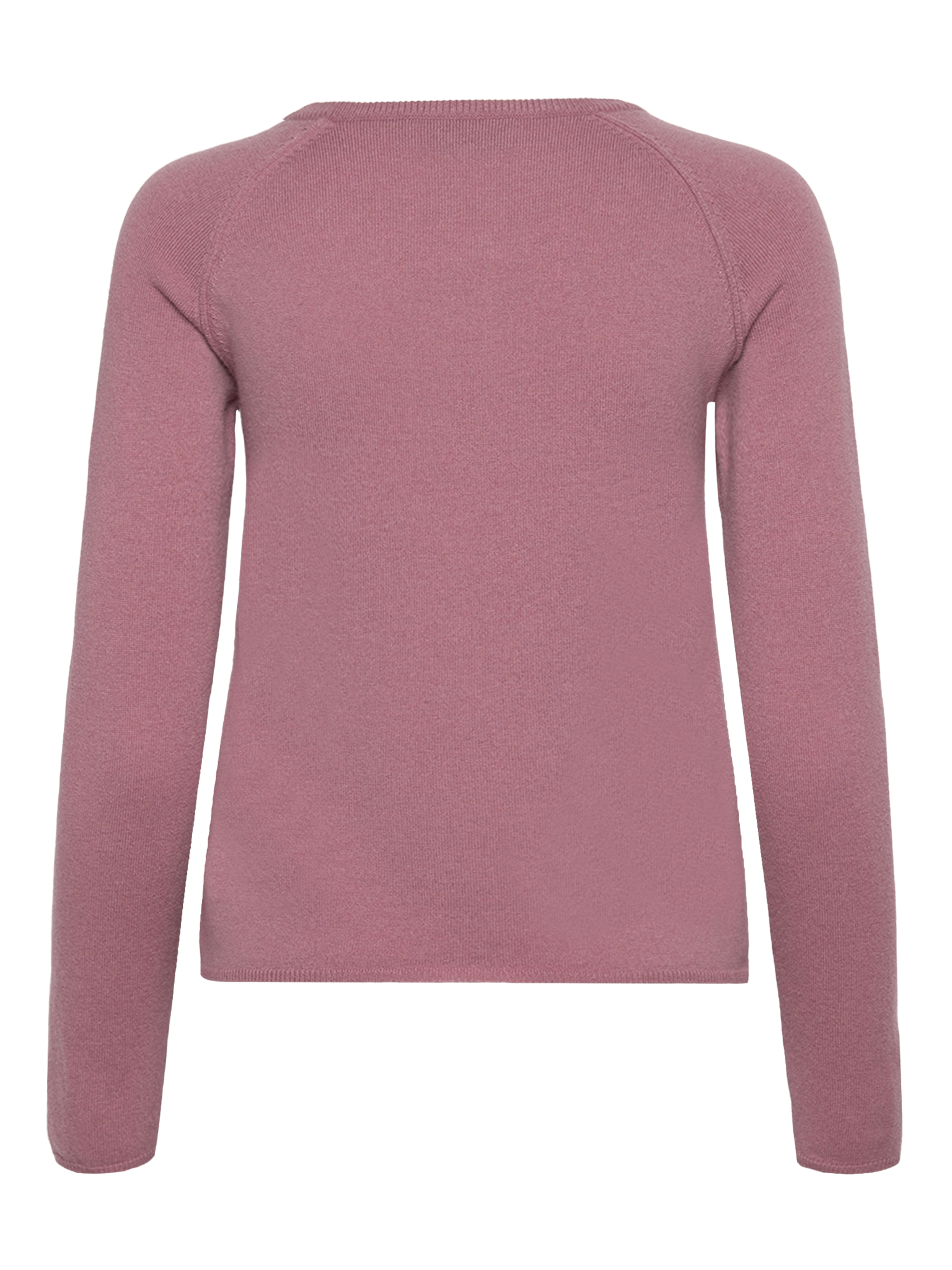 RWLaica kasjmier vest met lange mouwen, ronde hals en raglanmouwen