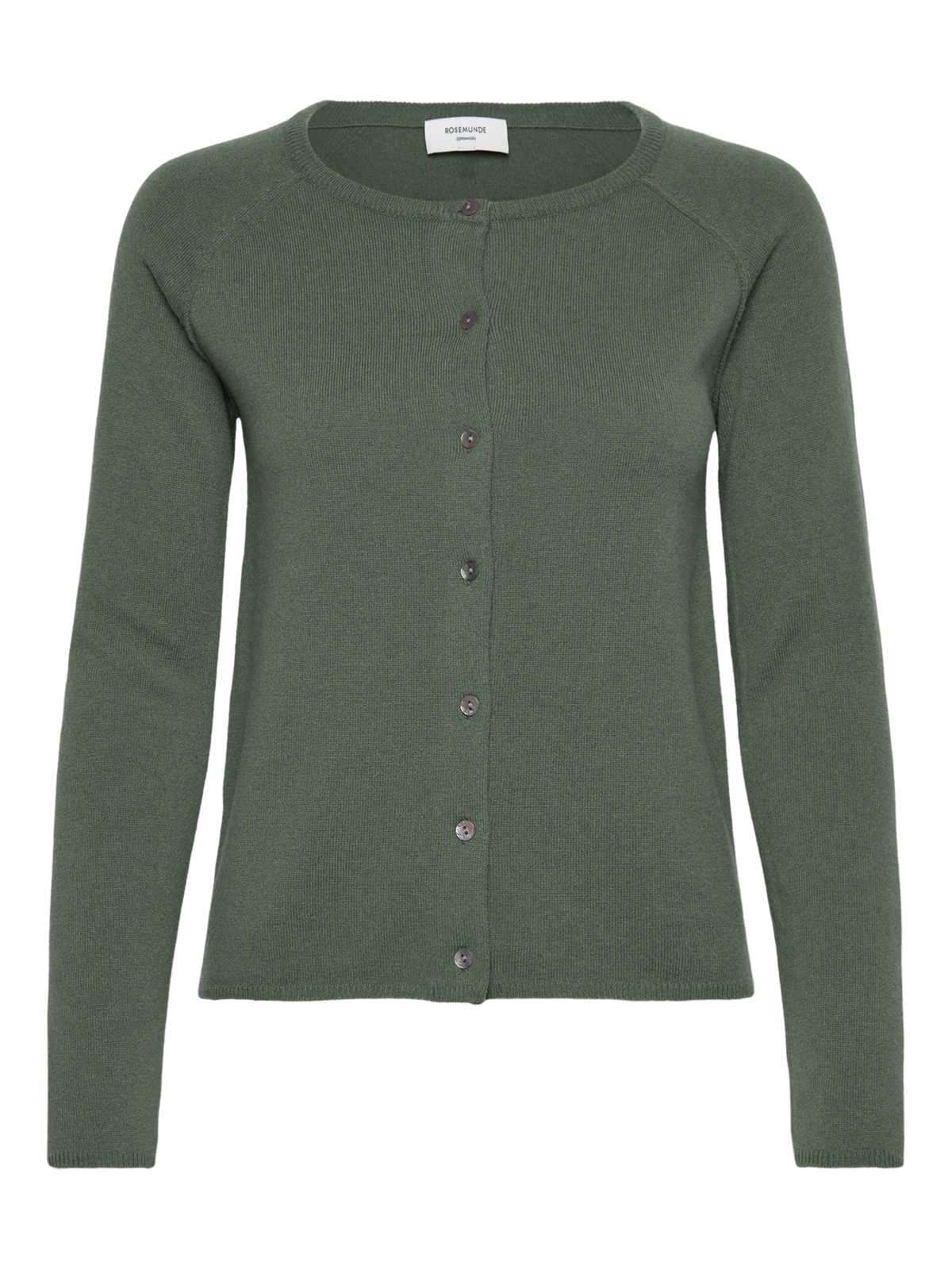 RWLaica Cashmere Long Sleeve O-neck Raglan Cardigan CARDIGAN Rosemunde Woman XS laurel wreath