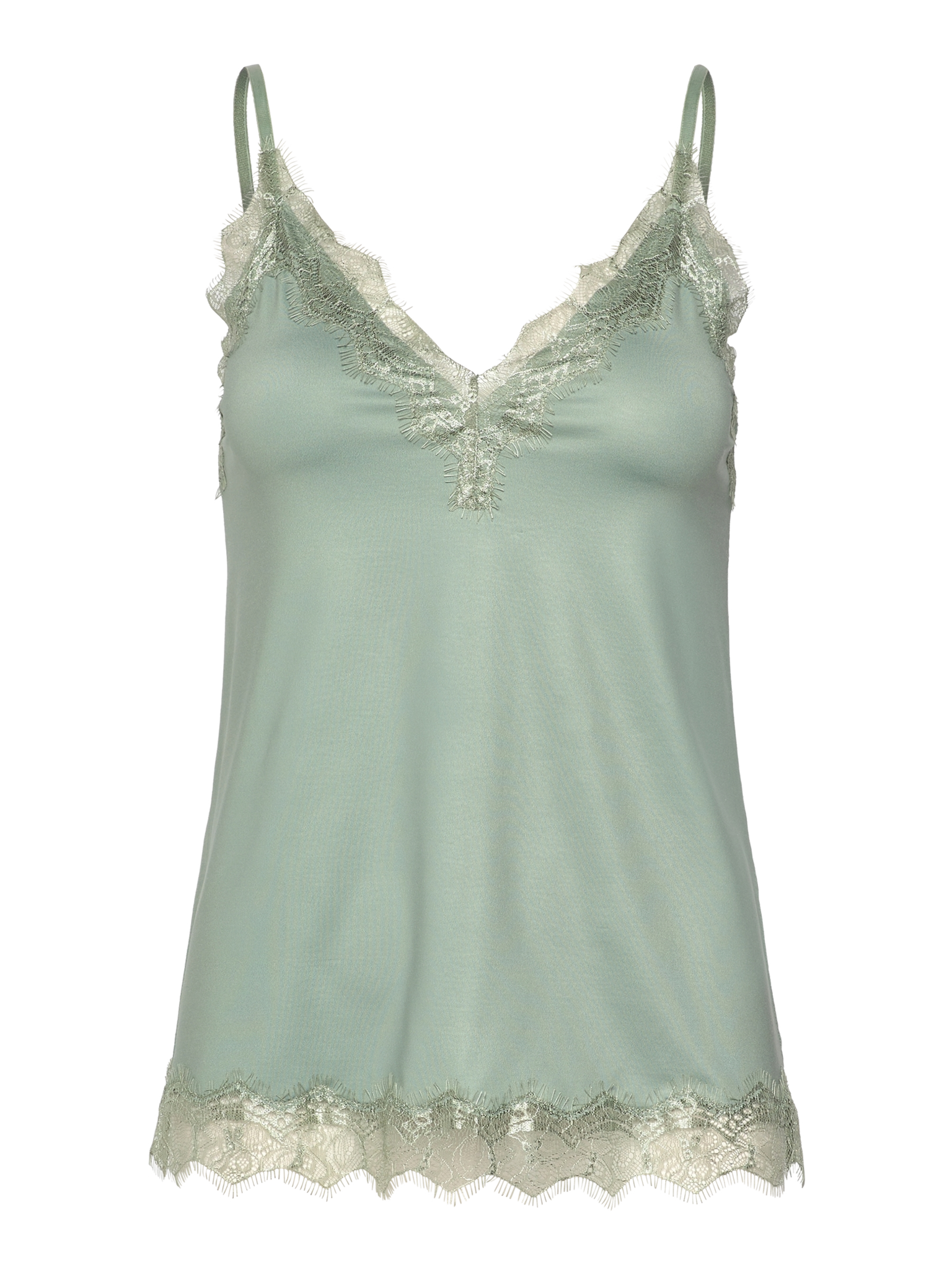 RWBillie SL Lace Strap Top TOP Rosemunde Woman 36 iceberg green