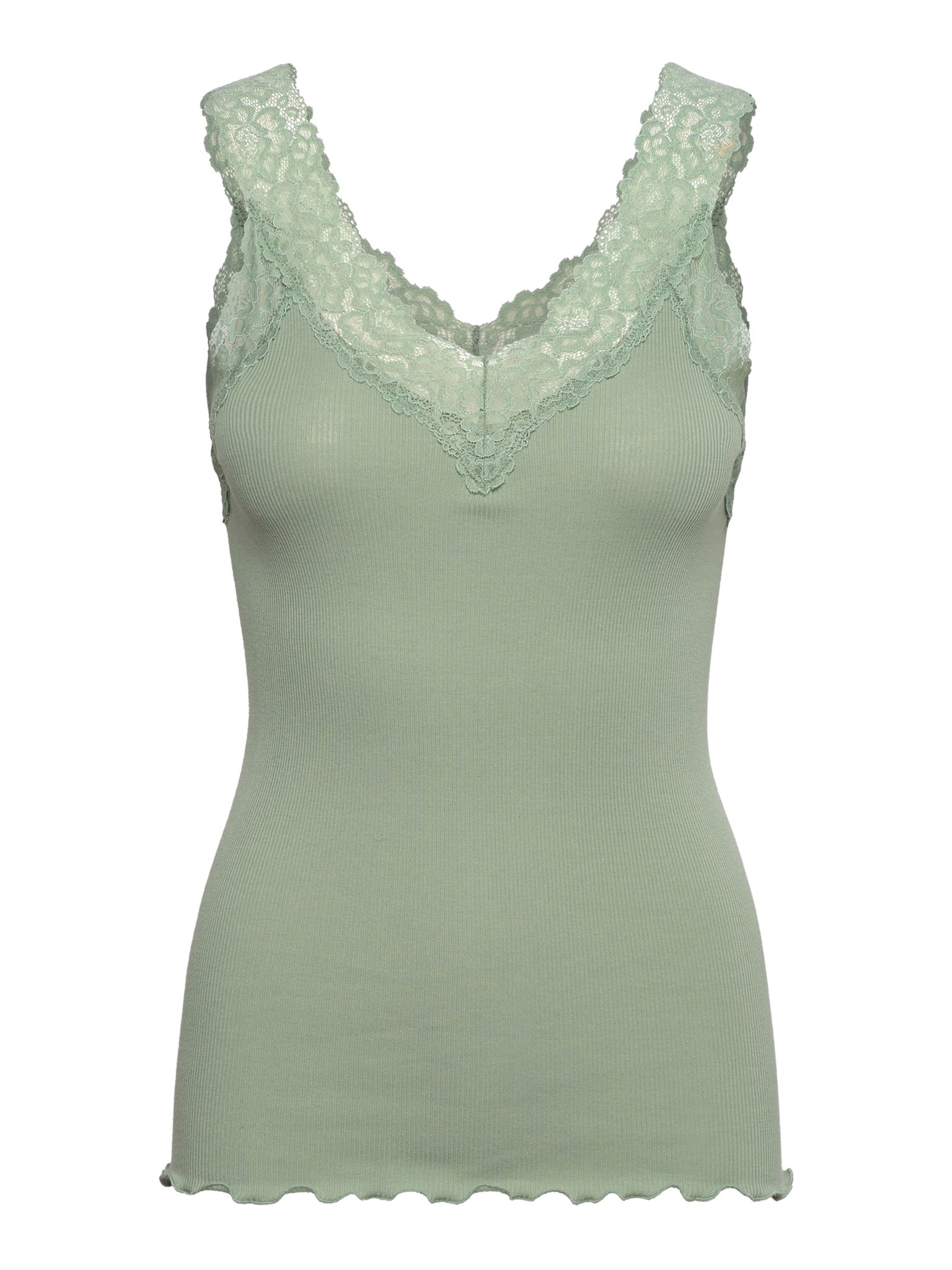 RWBernadine Organic Cotton SL Lace Top Top Suzhou Kingsma I/E Co., Ltd. (USD) XS iceberg green