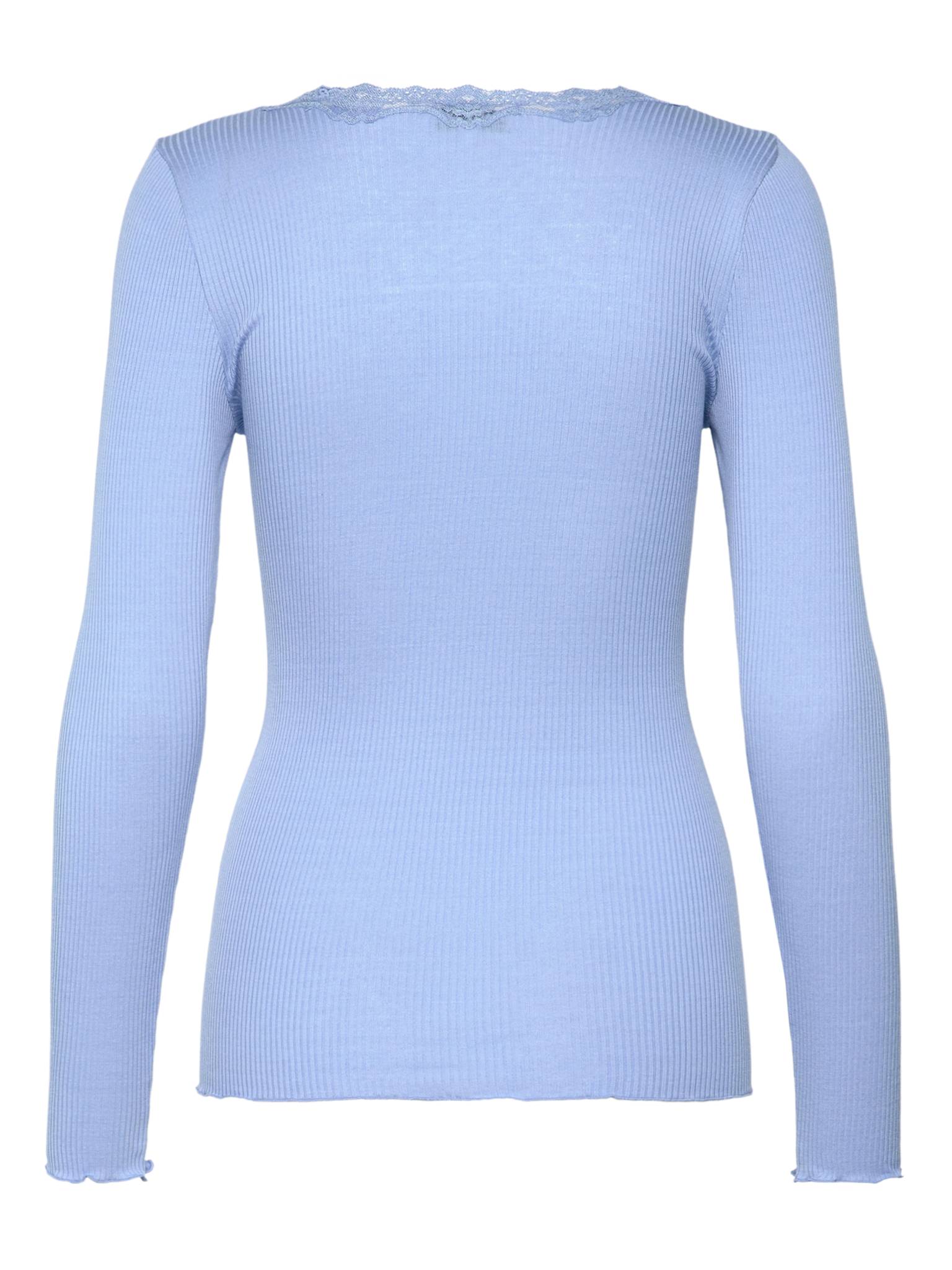 RWBabette Silk LS U-neck Lace T-shirt T-SHIRT LS Rosemunde Woman