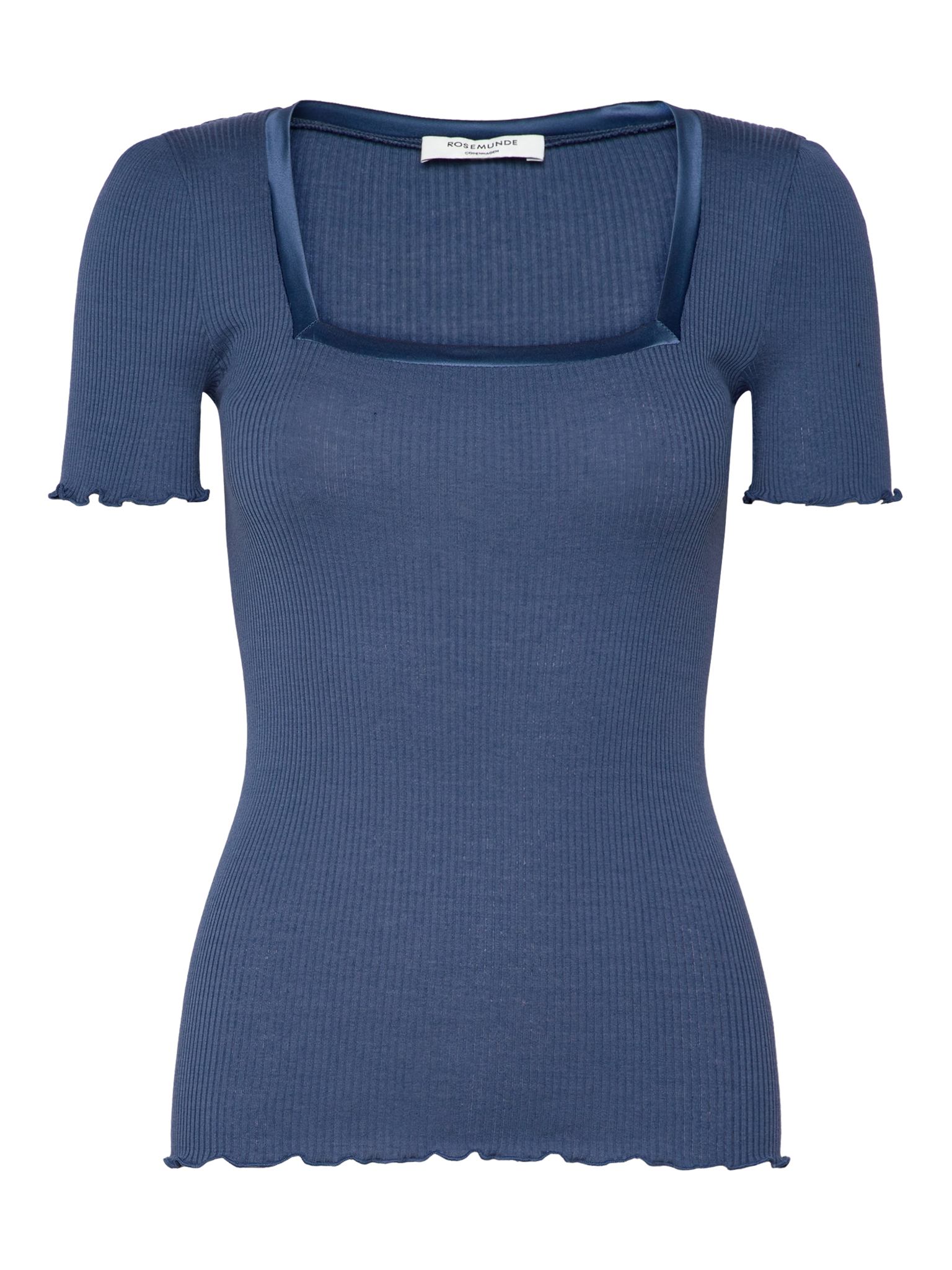 RWBeatha Silk SS Satin Tape T-shirt T-SHIRT SS Rosemunde Woman M ensign blue