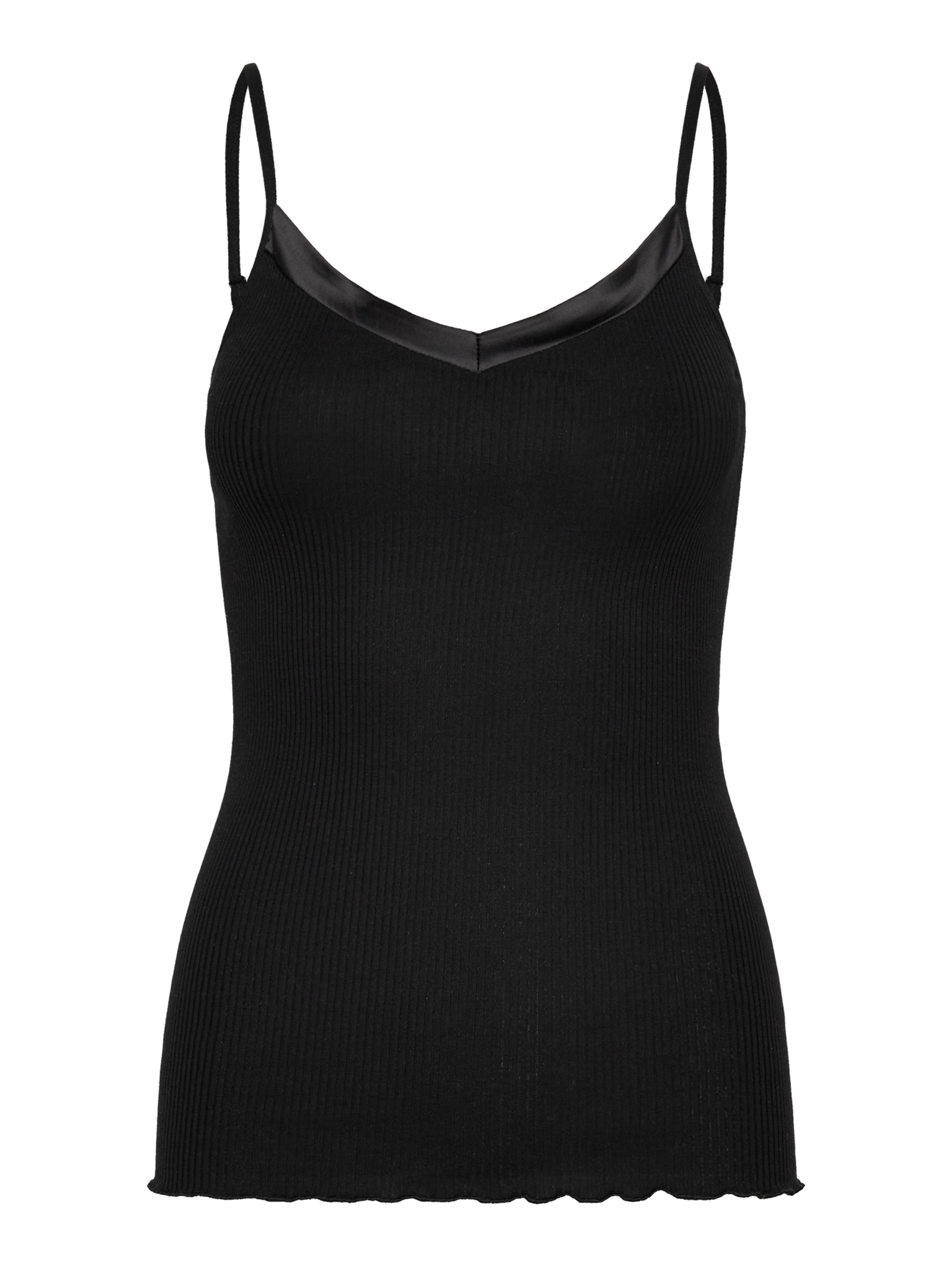 RWBeatha Silk SL Strap Satin Tape Top TOP Rosemunde Woman XS black