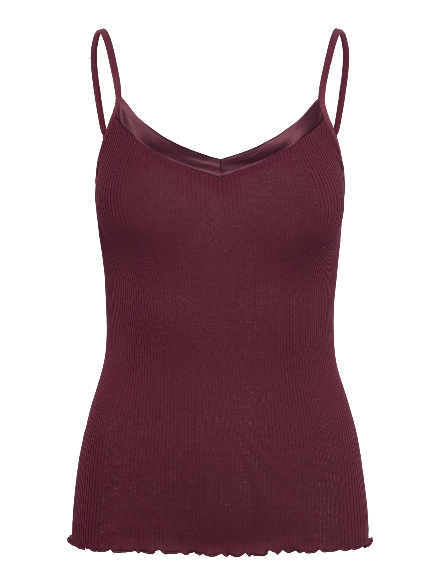 RWBeatha Silk SL Strap Satin Tape Top TOP Rosemunde Woman M tawny port