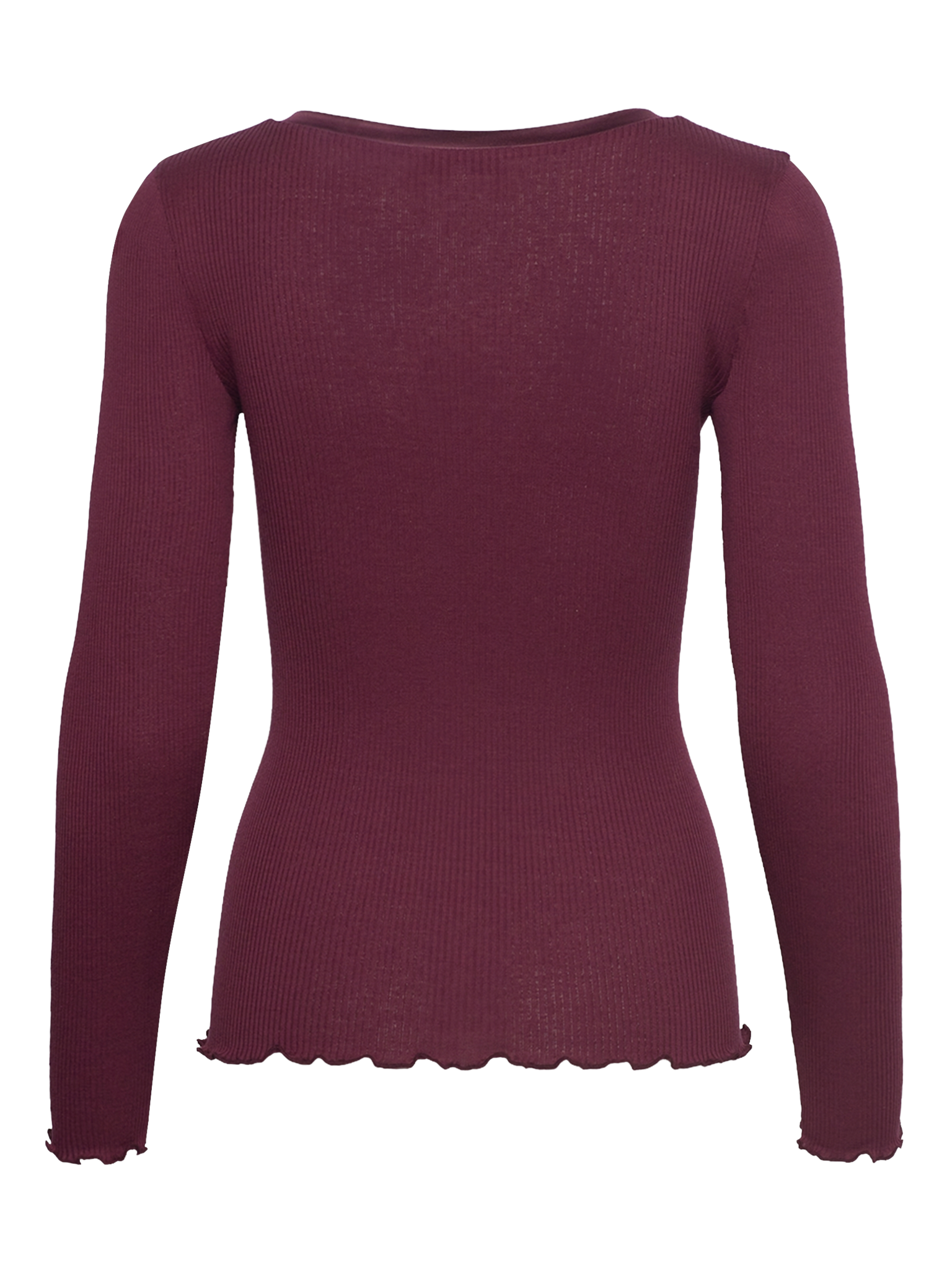 RWBeatha Silk V-Neck Satin Tape T-shirt T-SHIRT LS Rosemunde Woman