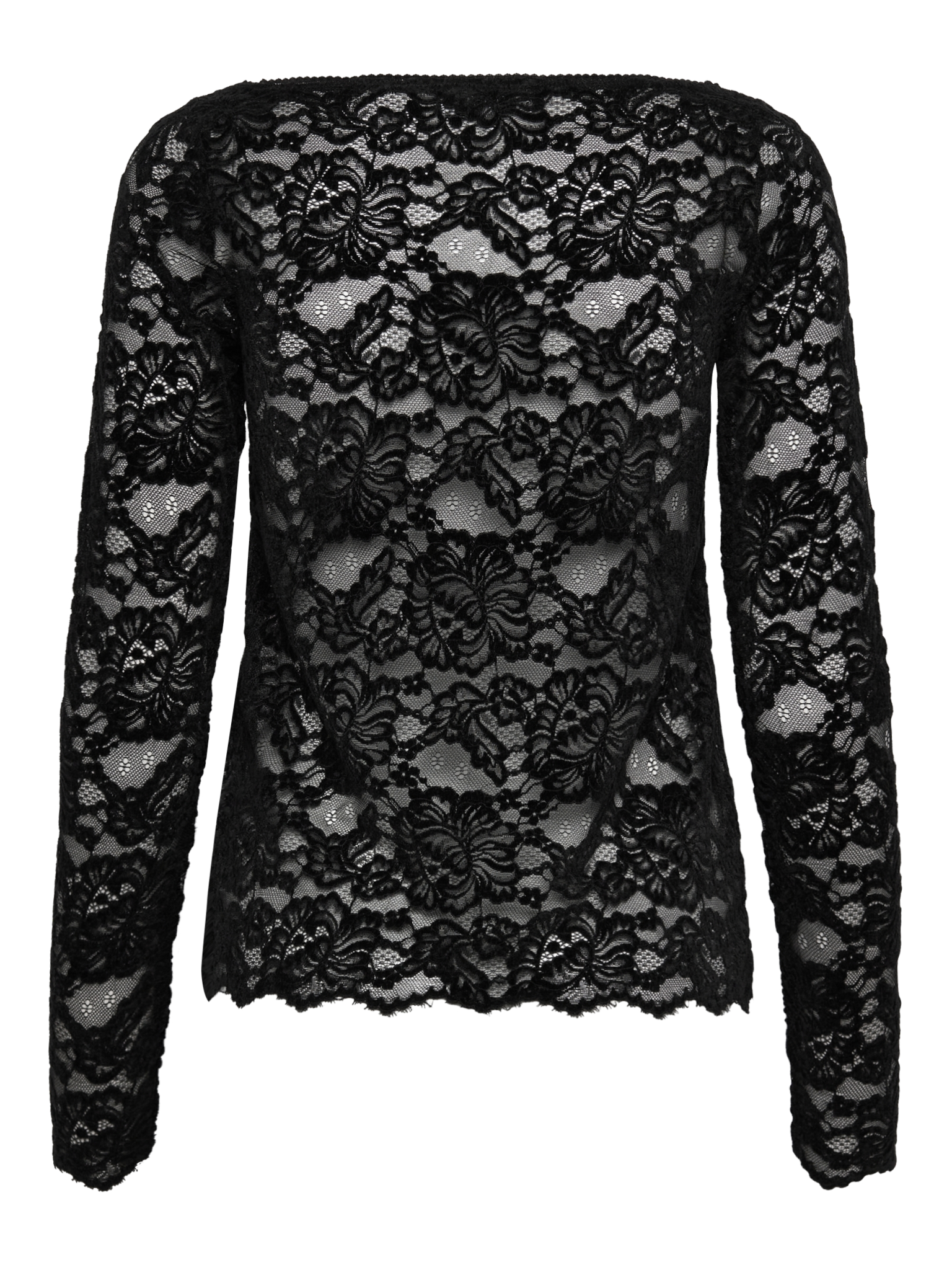 RWDania Lace LS Boatneck Lace T-shirt T-SHIRT LS Rosemunde Woman