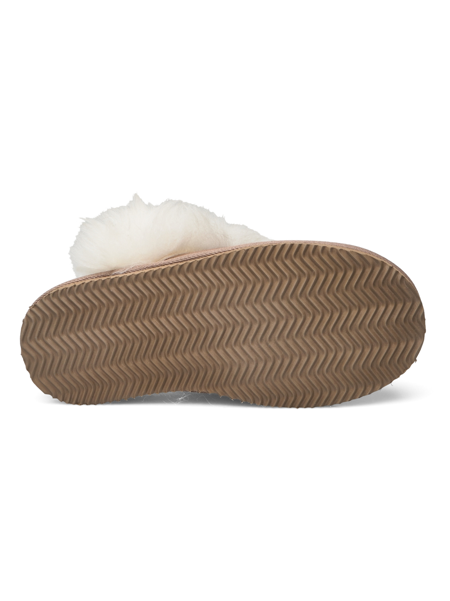 RHEvelyn Leather Long Hair Slippers SLIPPERS Rosemunde Woman