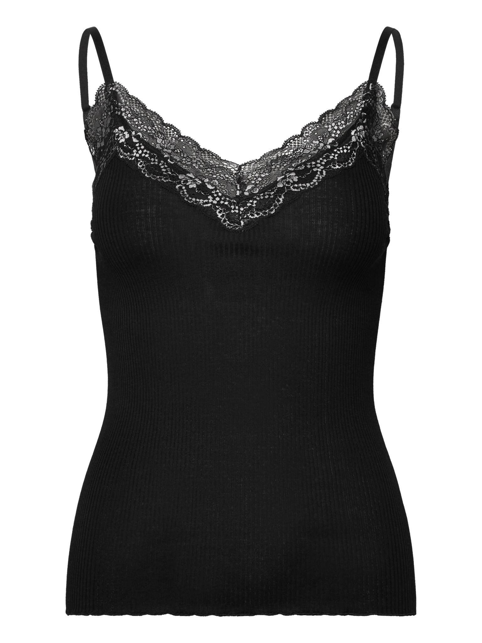 RWBeatha Silk SL Strap 2 Color Lace Top TOP Rosemunde Woman S black