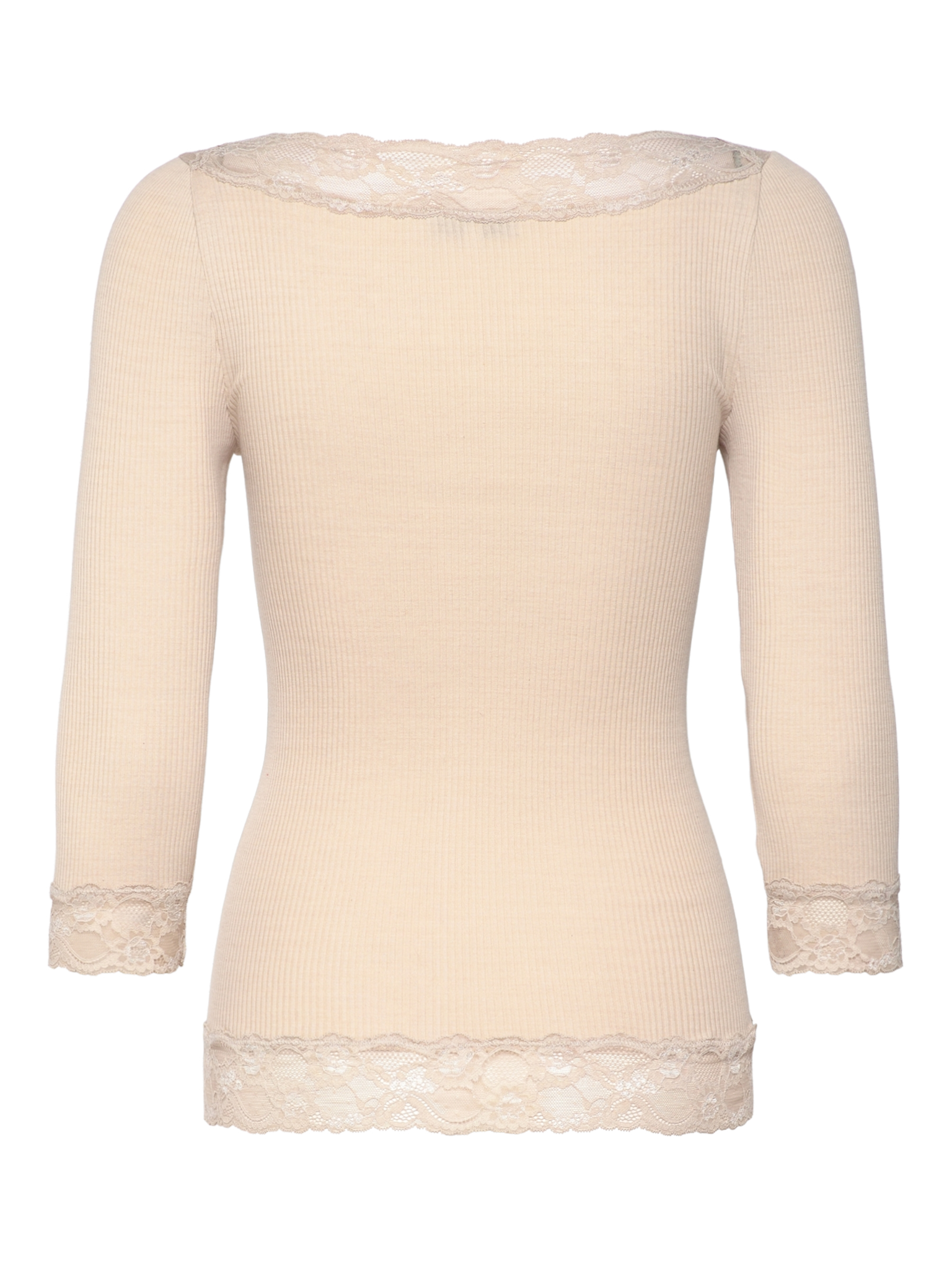 RWBeatha Silk 2/4 Boatneck 2 Color Lace T-shirt T-SHIRT LS Rosemunde Woman