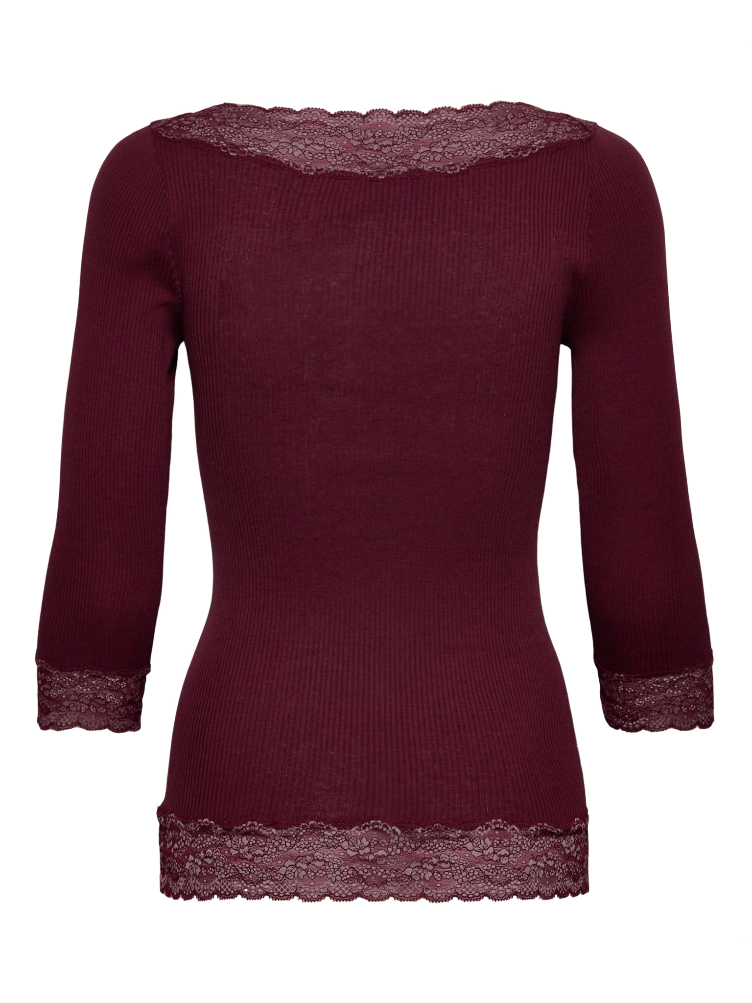 RWBeatha Silk 2/4 Boatneck 2 Color Lace T-shirt T-SHIRT LS Rosemunde Woman