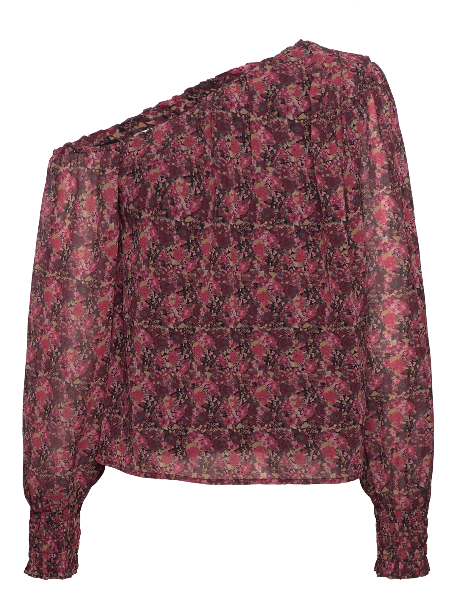 RWSally LS One Shoulder Blouse BLOUSE Rosemunde Woman