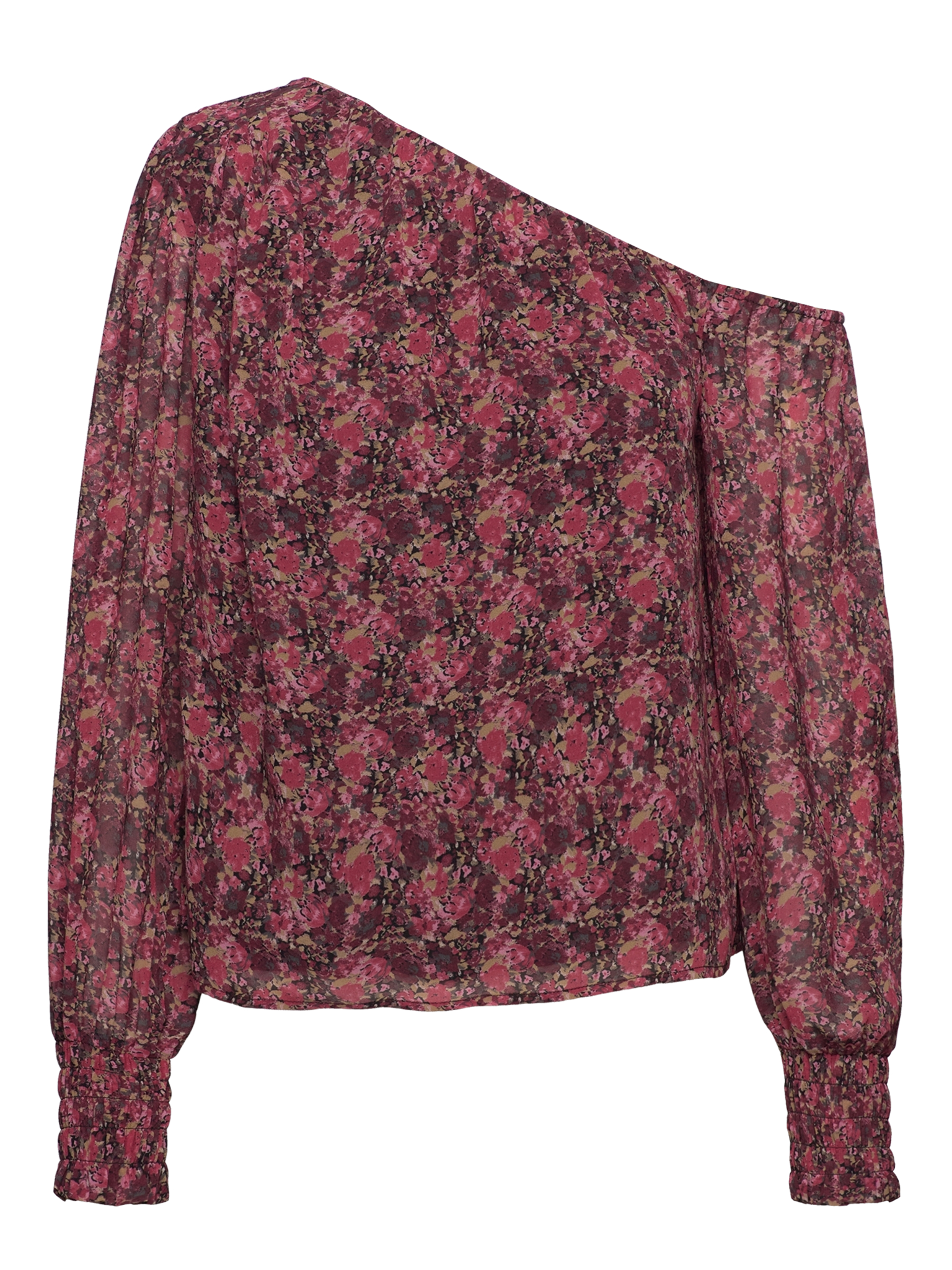 RWSally LS One Shoulder Blouse BLOUSE Rosemunde Woman 38 sweet glace print