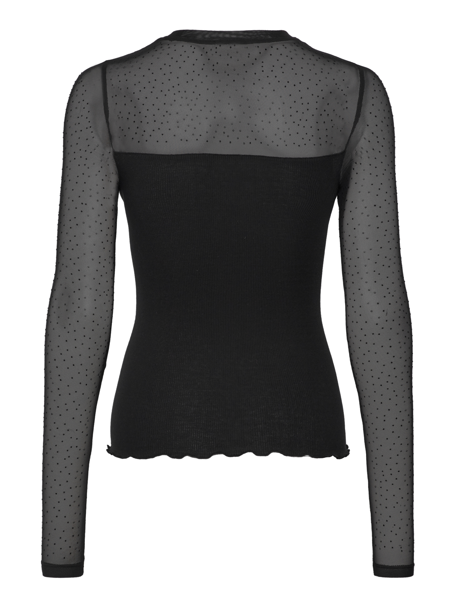 RWBernadine Organic LS Lace T-shirt T-SHIRT LS Rosemunde Woman