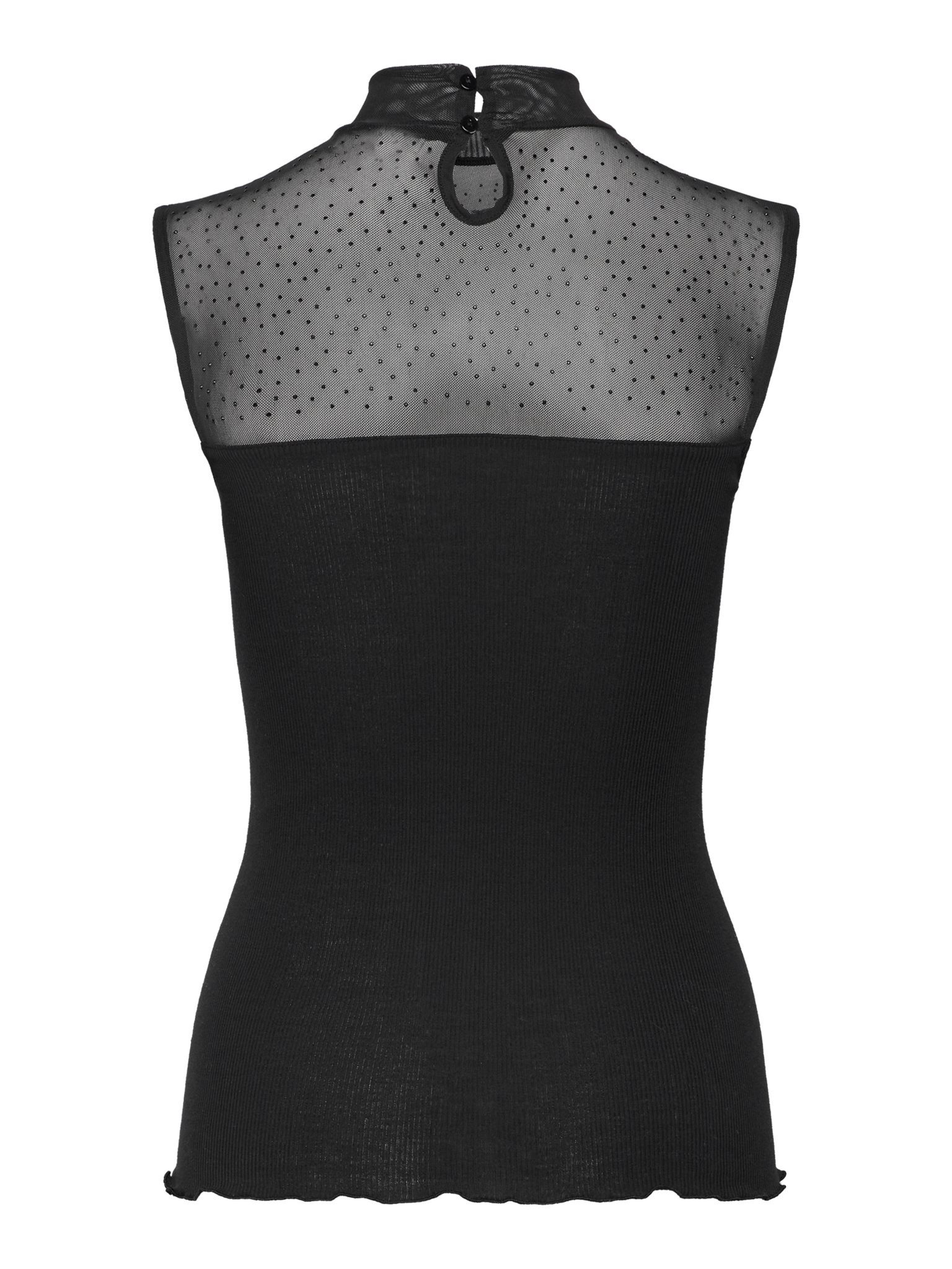 RWBernadine Organic SL Lace T-neck Top TOP Rosemunde Woman