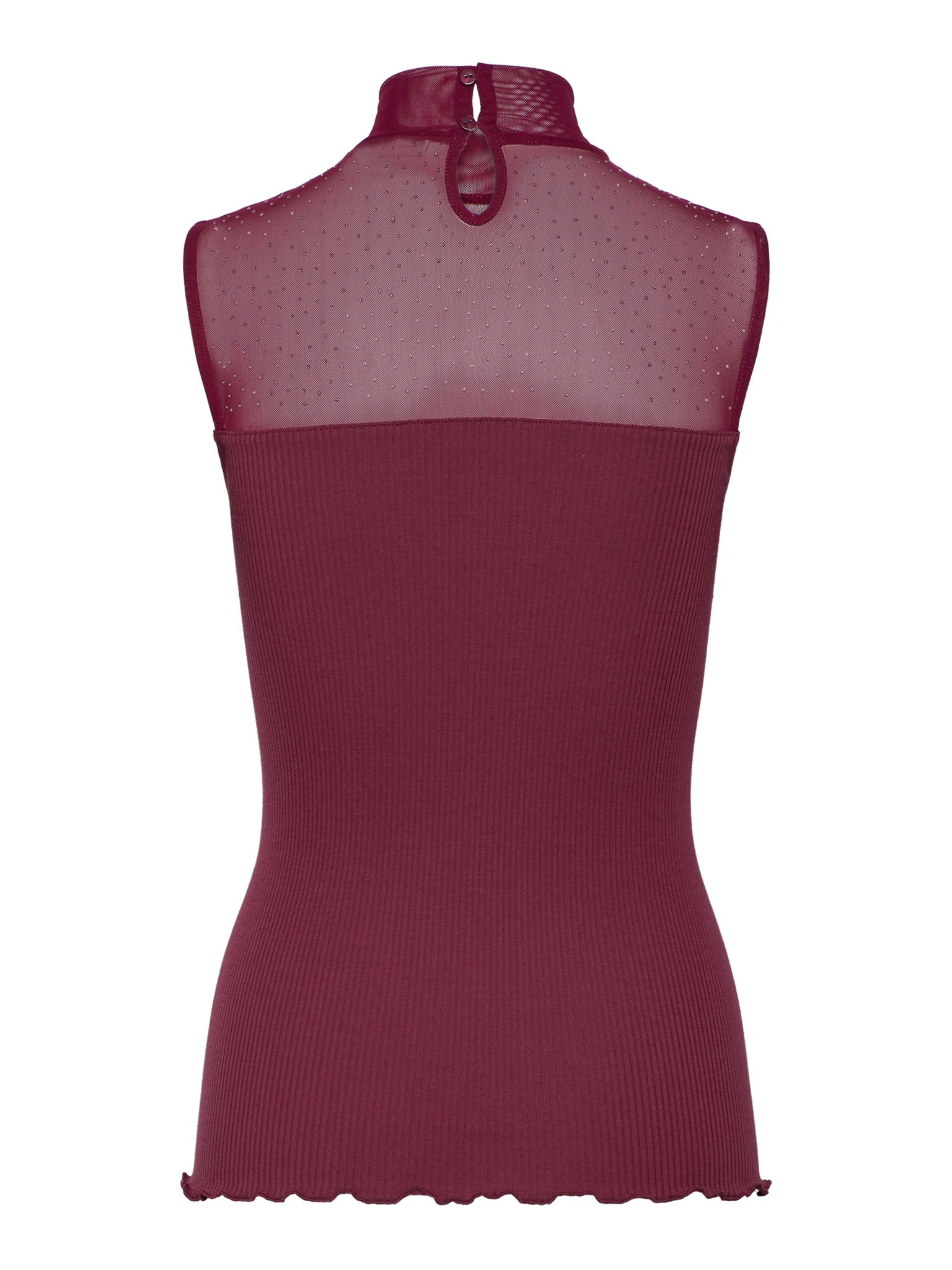 RWBernadine Organic SL Lace T-neck Top TOP Rosemunde Woman