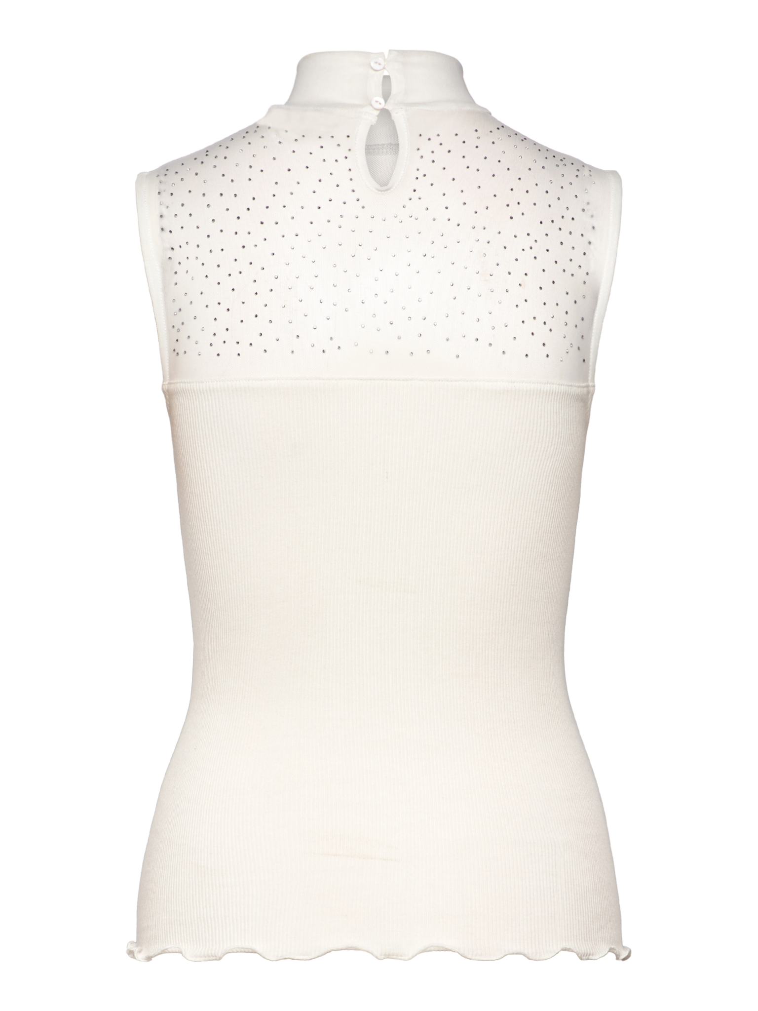 RWBernadine Organic SL Lace T-neck Top TOP Rosemunde Woman