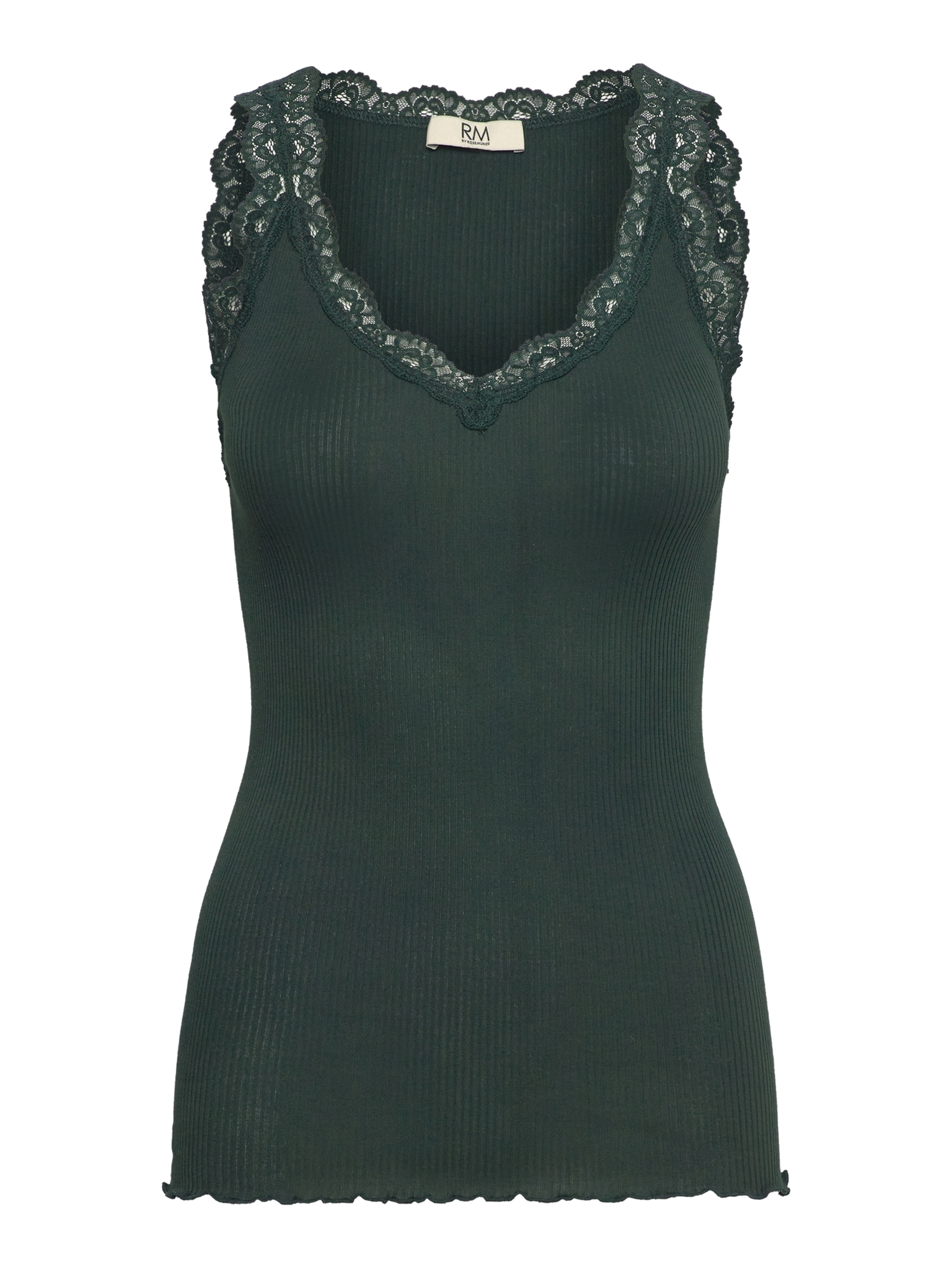 RMWBalta Modal Lace SL V-neck Top TOP Rosemunde Woman XS scarab